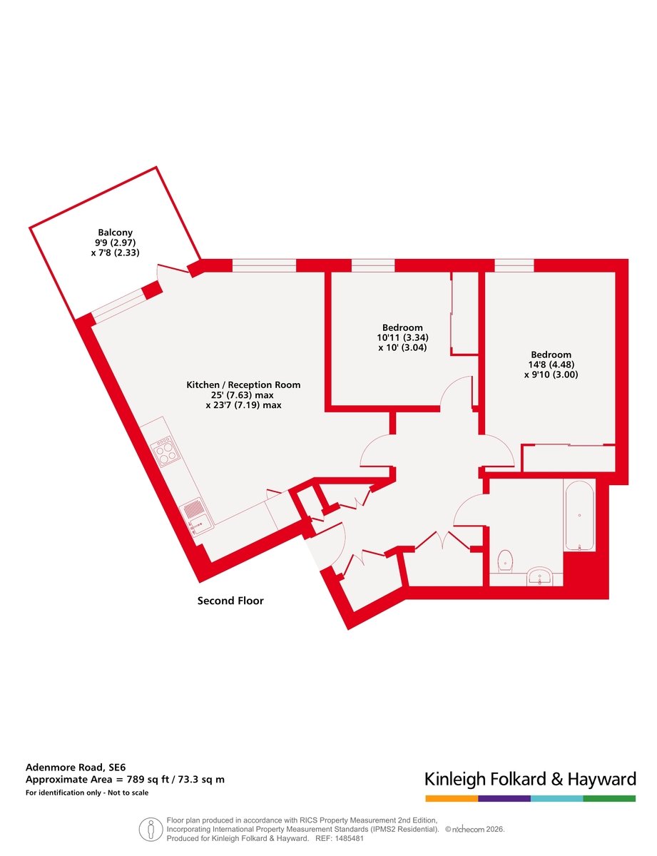16 Dixie Court,, Adenmore Road, London floorplan