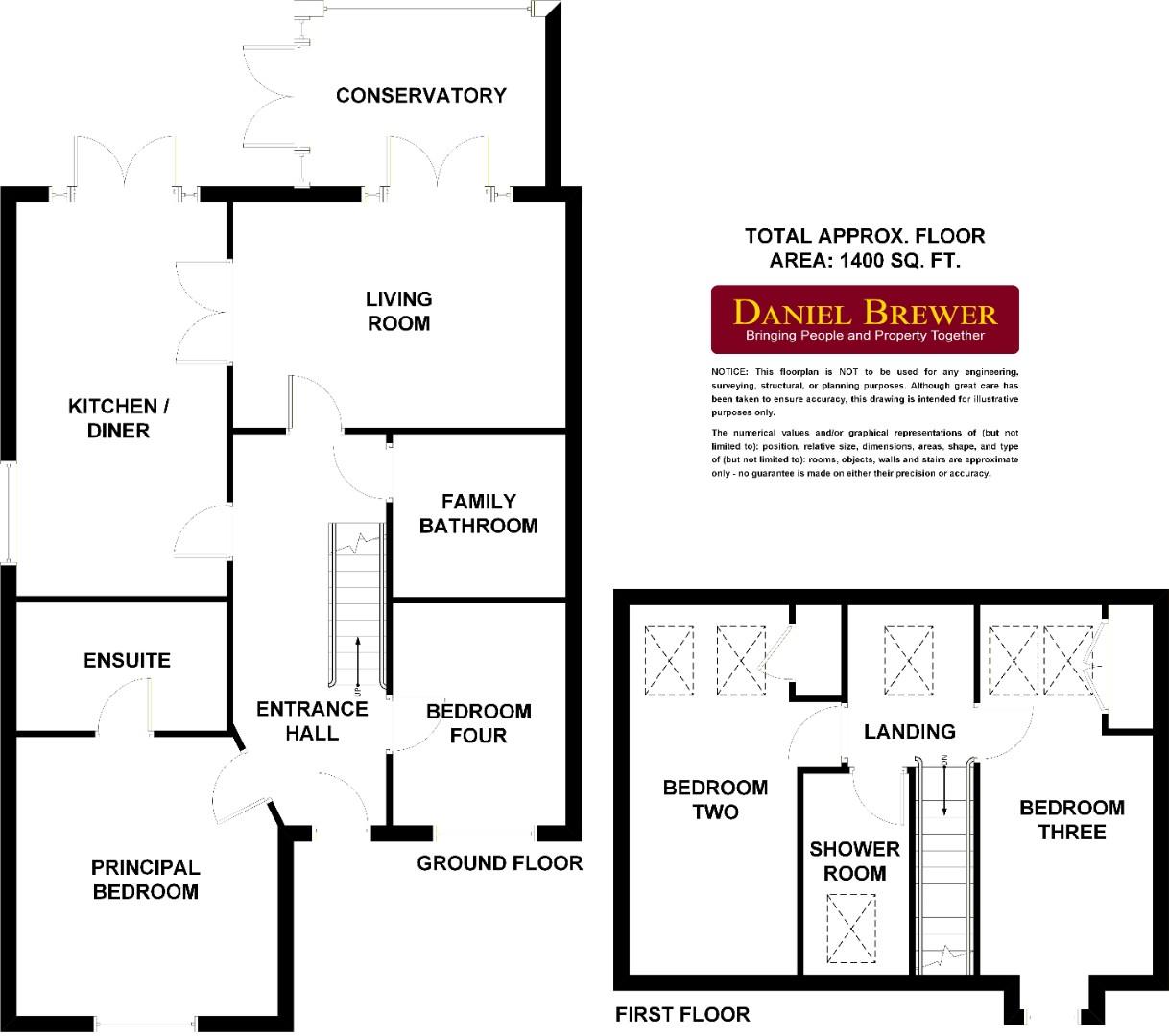 1 School View Cottages, Watch House Green, Dunmow floorplan
