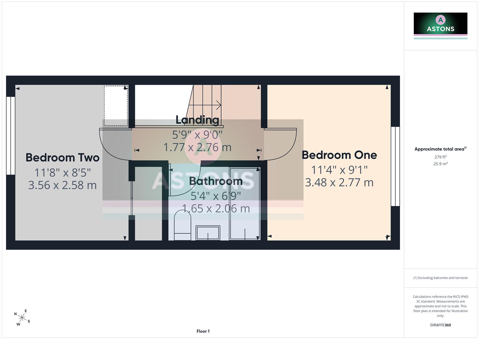11, Prestwick Close, Crawley floorplan