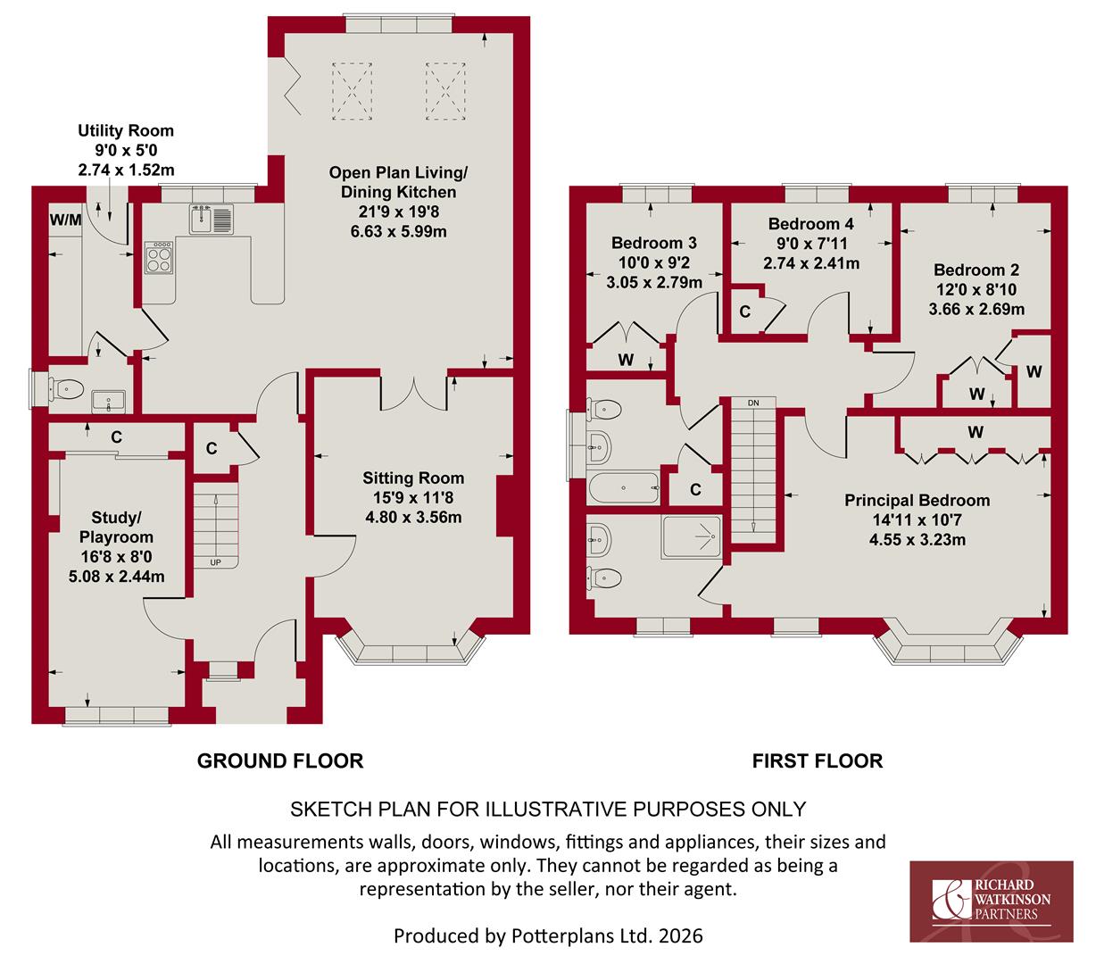 12, Laurel Way, Bottesford floorplan