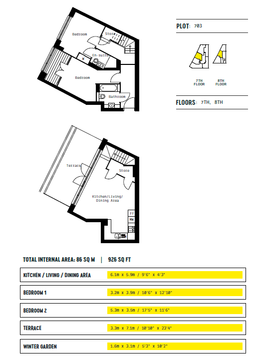 703, Herald Street, London floorplan