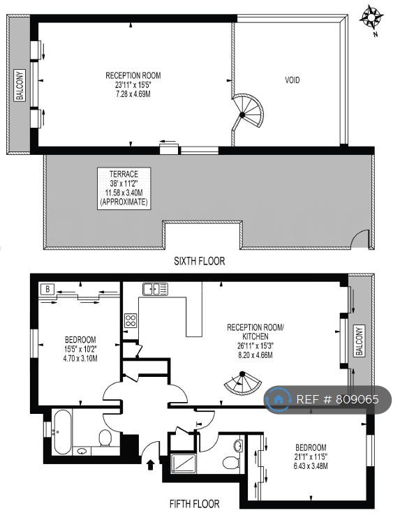 Flat, Selsdon Way City Harbour, London floorplan
