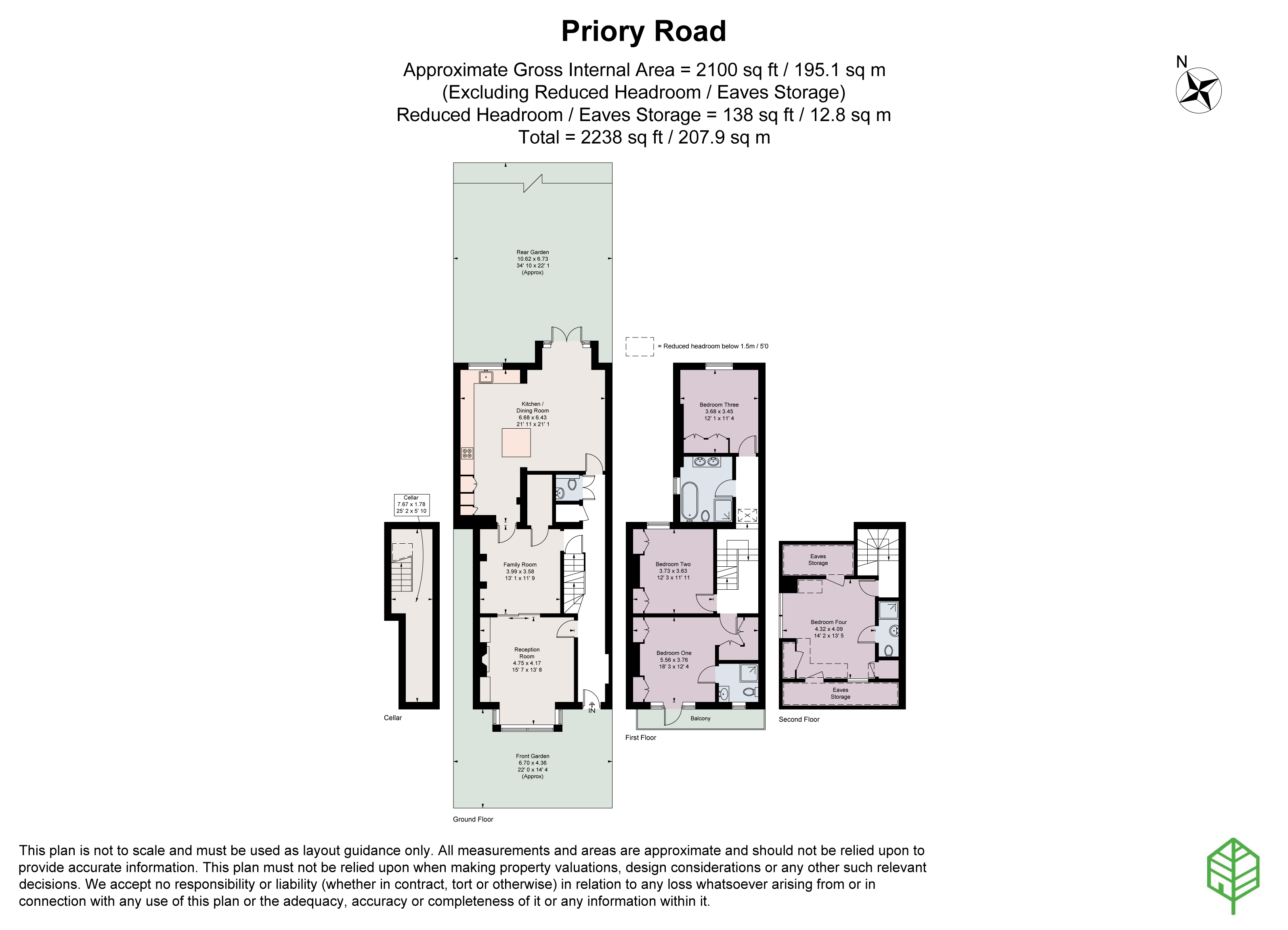 69, Priory Road, Surrey floorplan