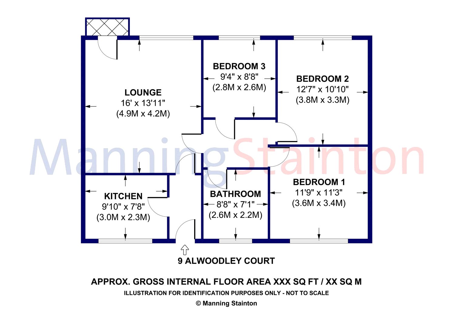 3 Bedrooms Flat to rent in Alwoodley Court, Alwoodley, Leeds, West Yorkshire LS17