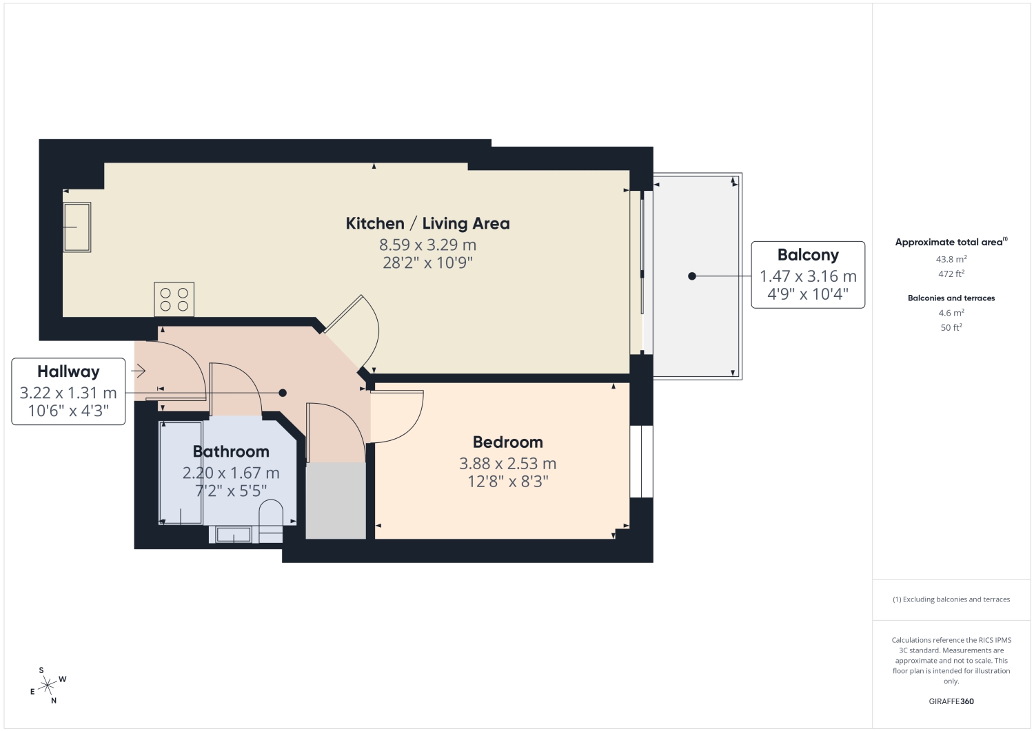 Flat 89, Coode, 7 Millsands, Sheffield floorplan