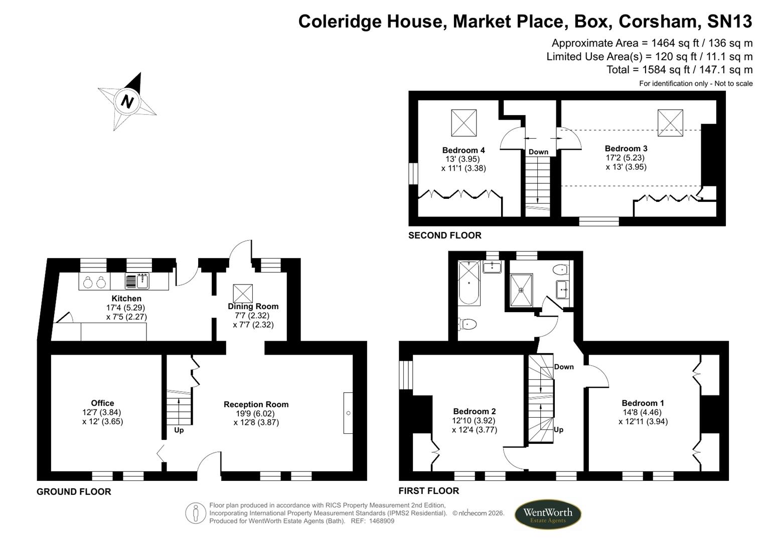 Coleridge House, Market Place, Box floorplan