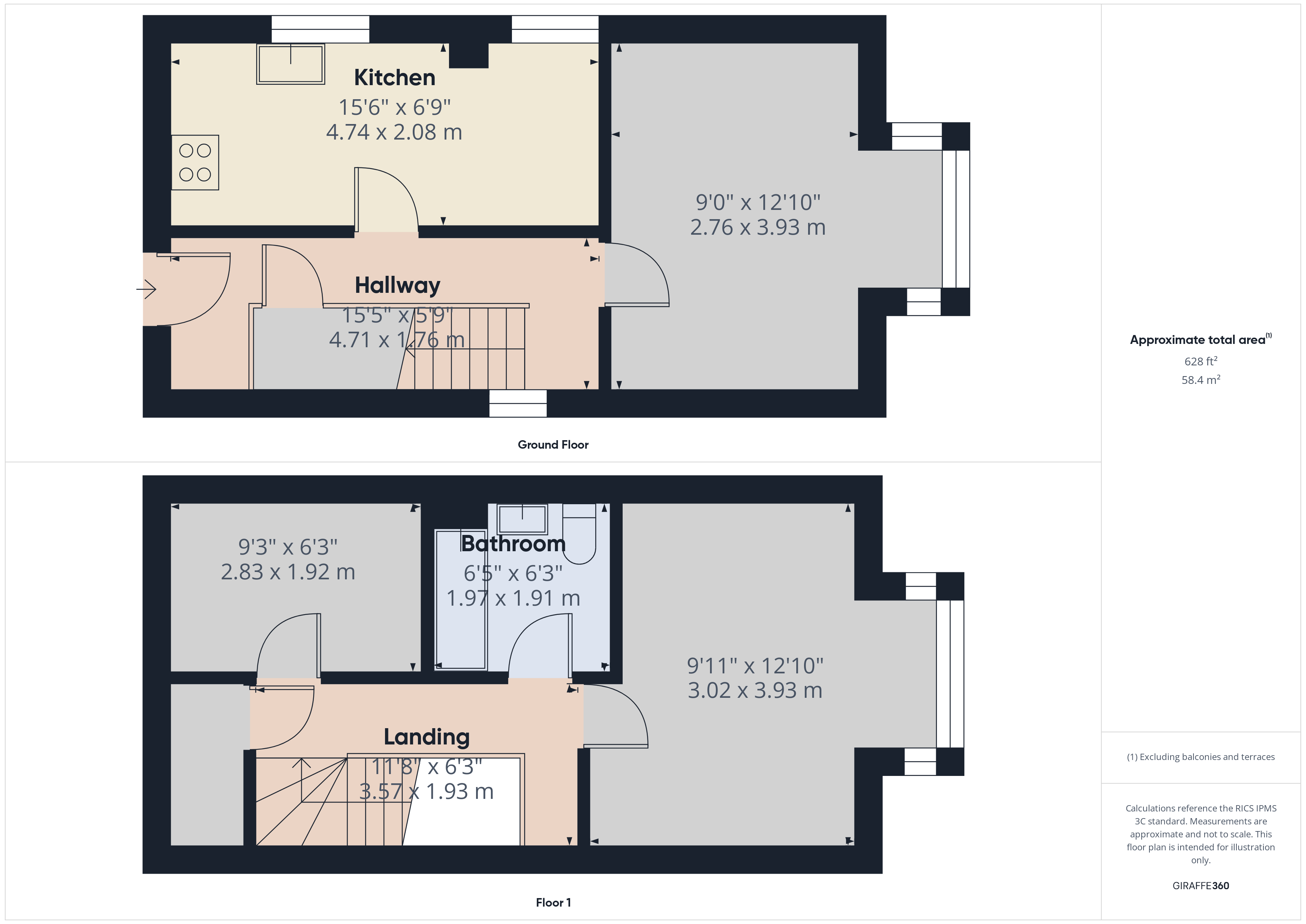 88F, Churchill House, Bradford floorplan
