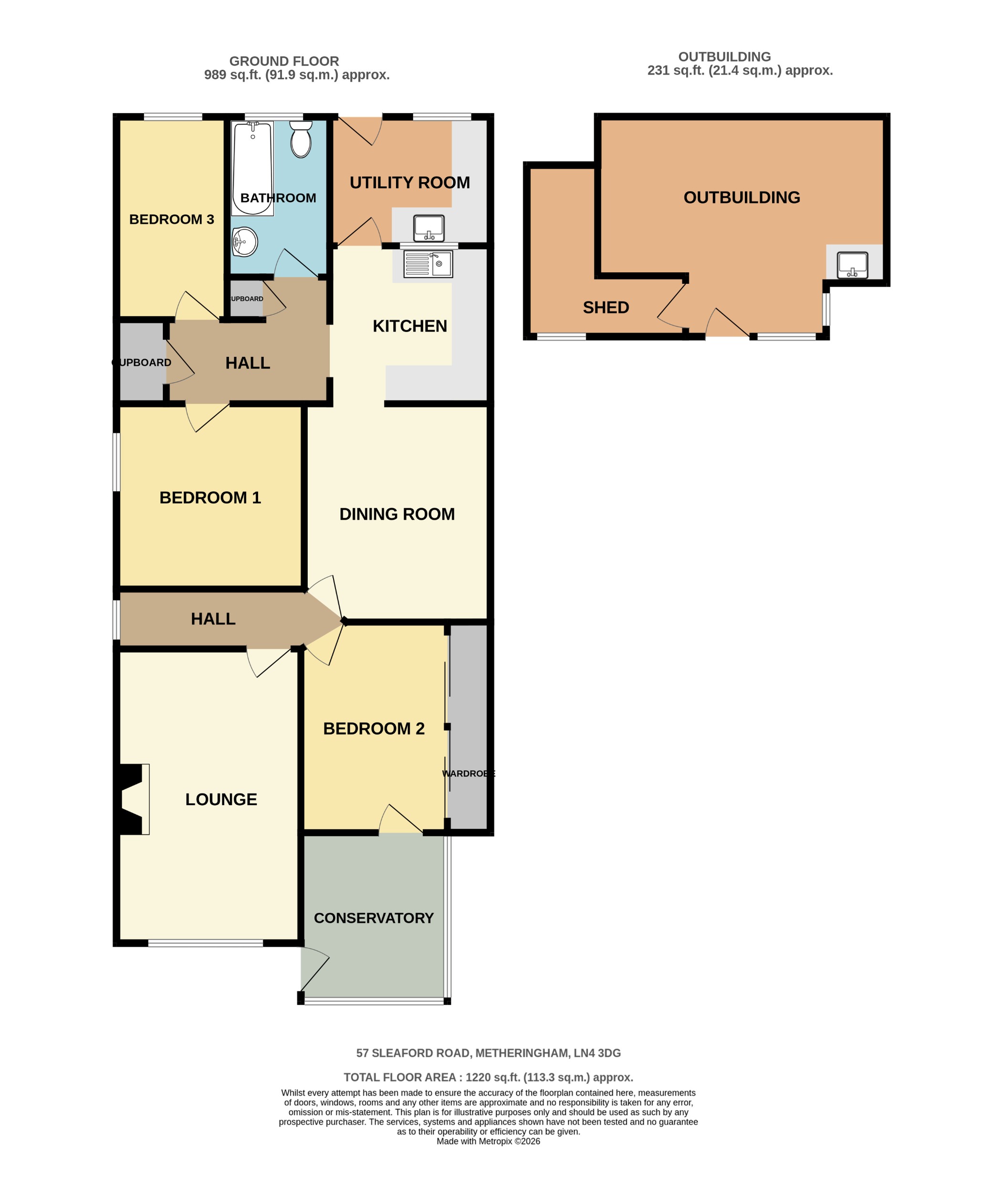 57, Sleaford Road, Metheringham floorplan