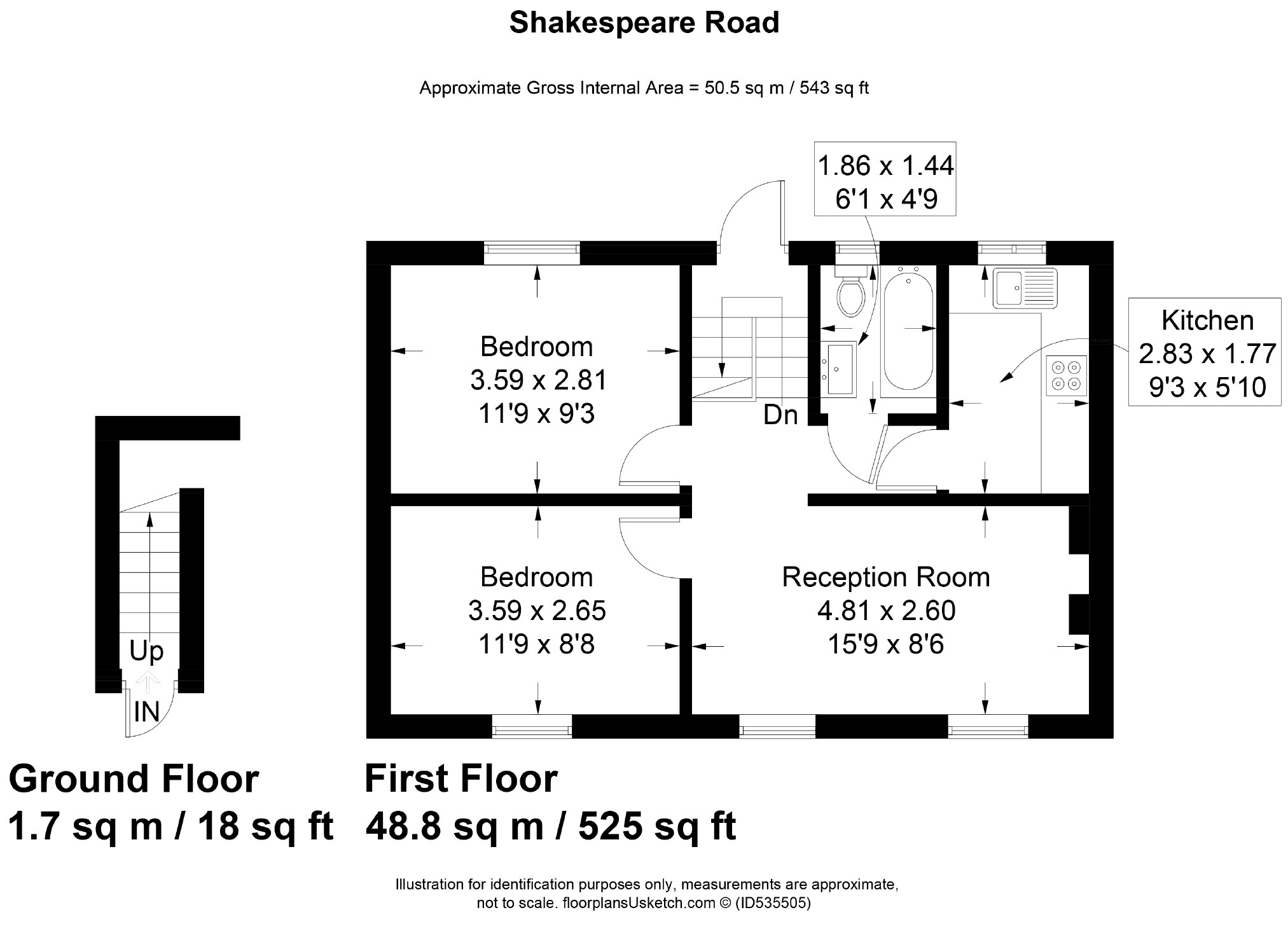 2 Bedrooms Flat for sale in Shakespeare Road, London W3