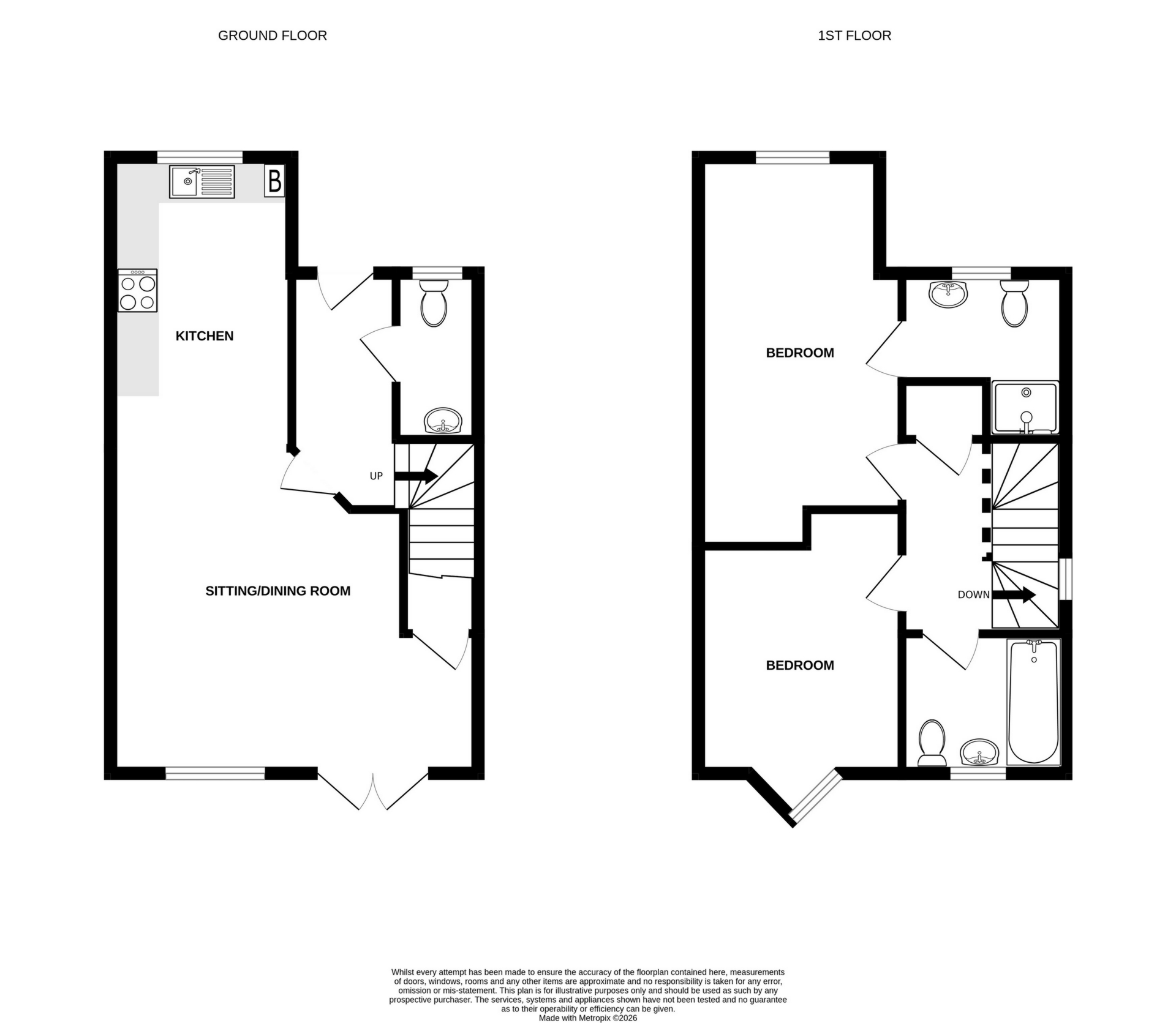 4, Water Tower Place, Deal floorplan