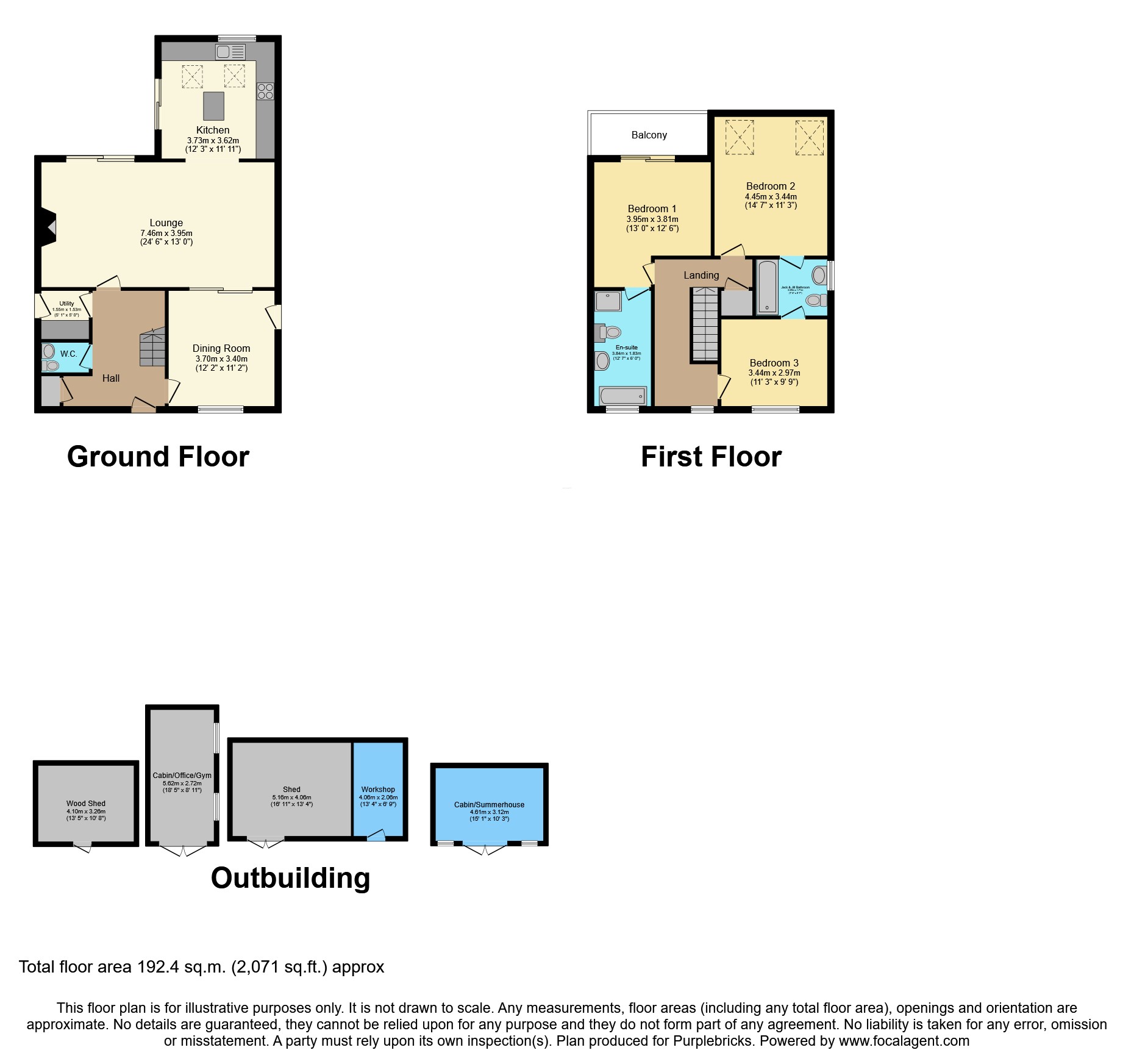 Longmeadow, Duck Street, Pilling, Preston floorplan