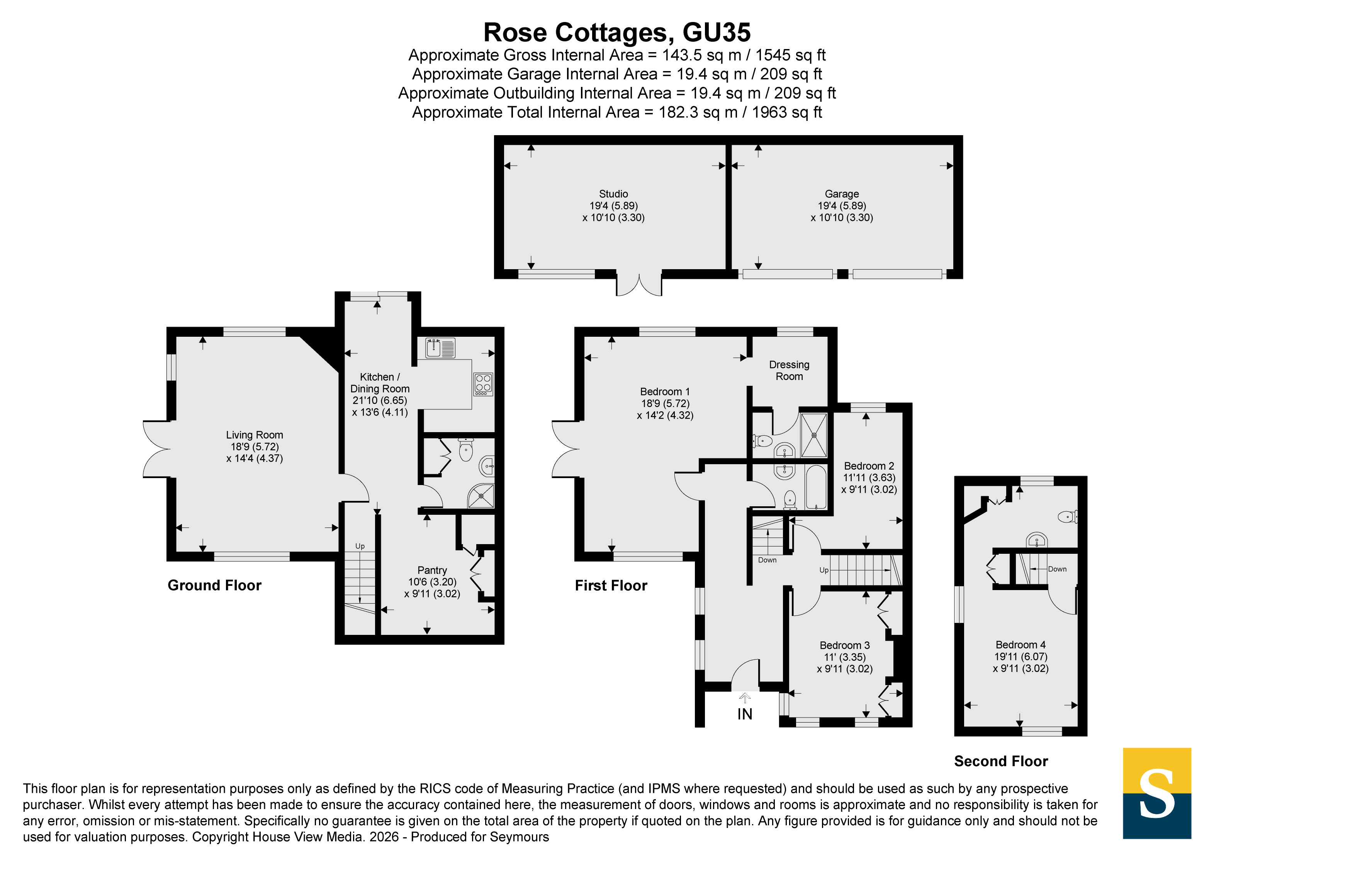1 Rose Cottages,, Fullers Vale, Hampshire floorplan