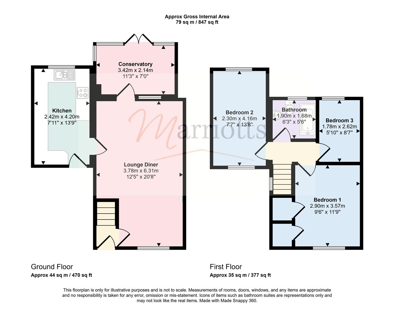 38, Corsham Gardens, Nottingham floorplan