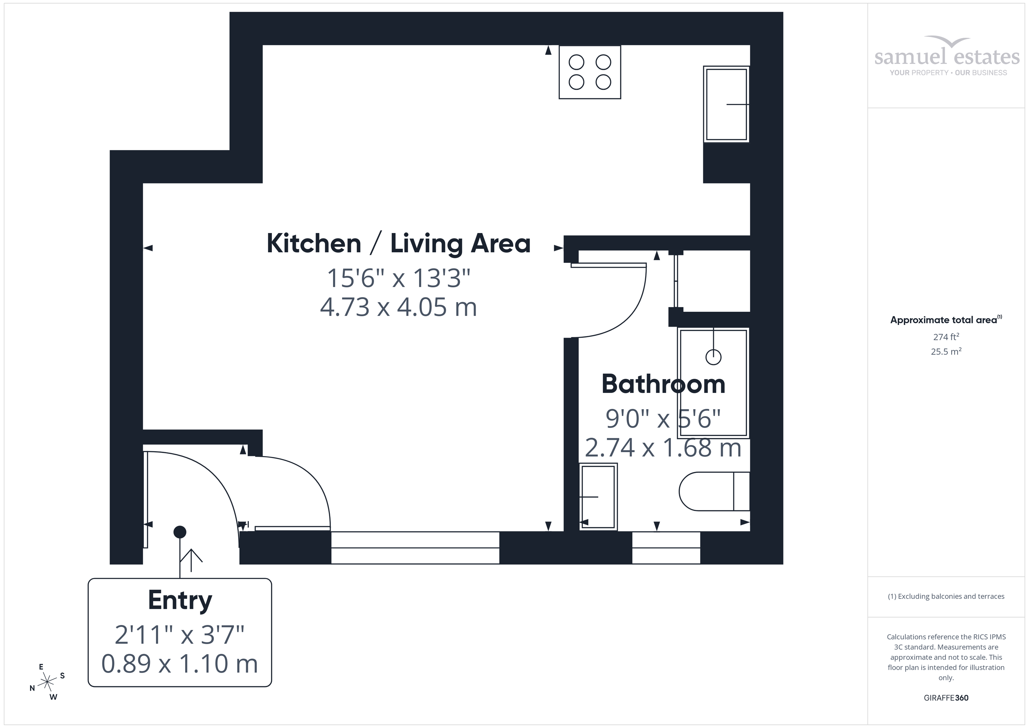 70, Flat 17, Honor Oak Road, London floorplan