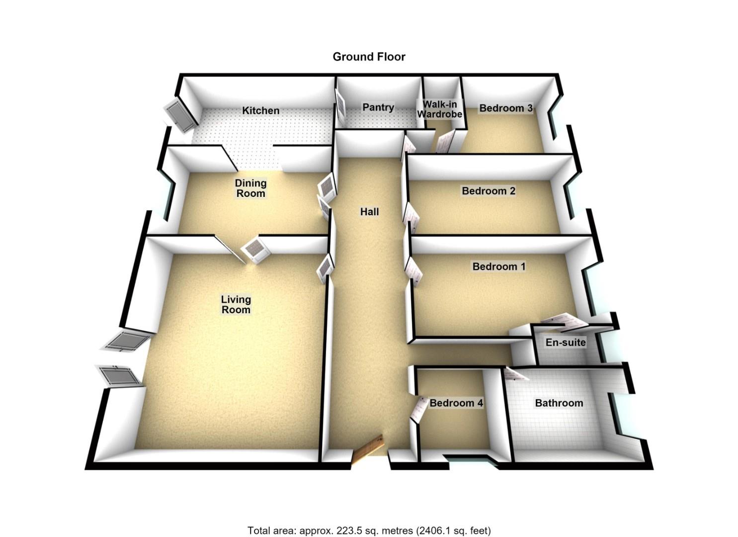 Dobden Lodge, 5, Castle Island Way, Ashington floorplan