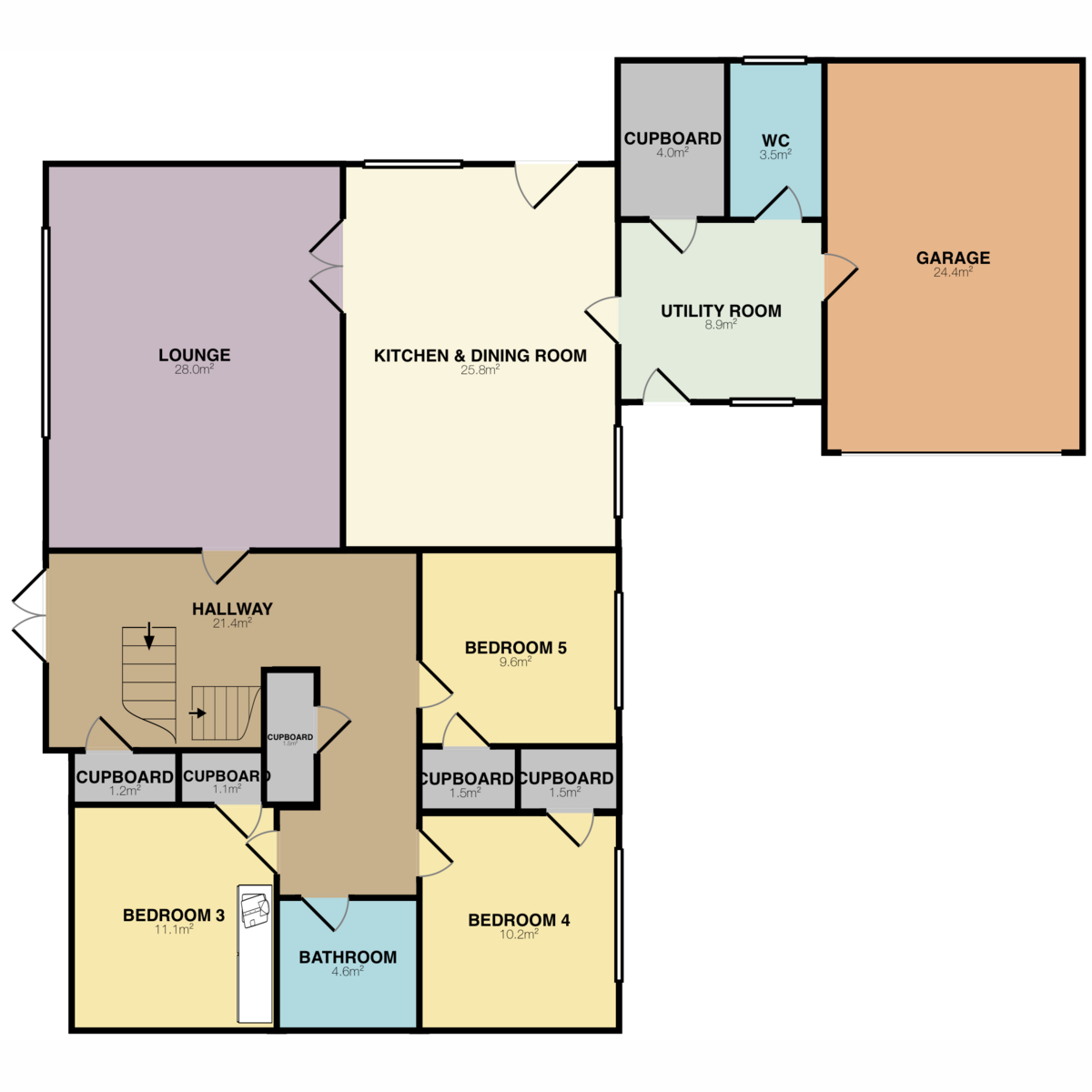 Cadden House, Roadside, Montrose floorplan