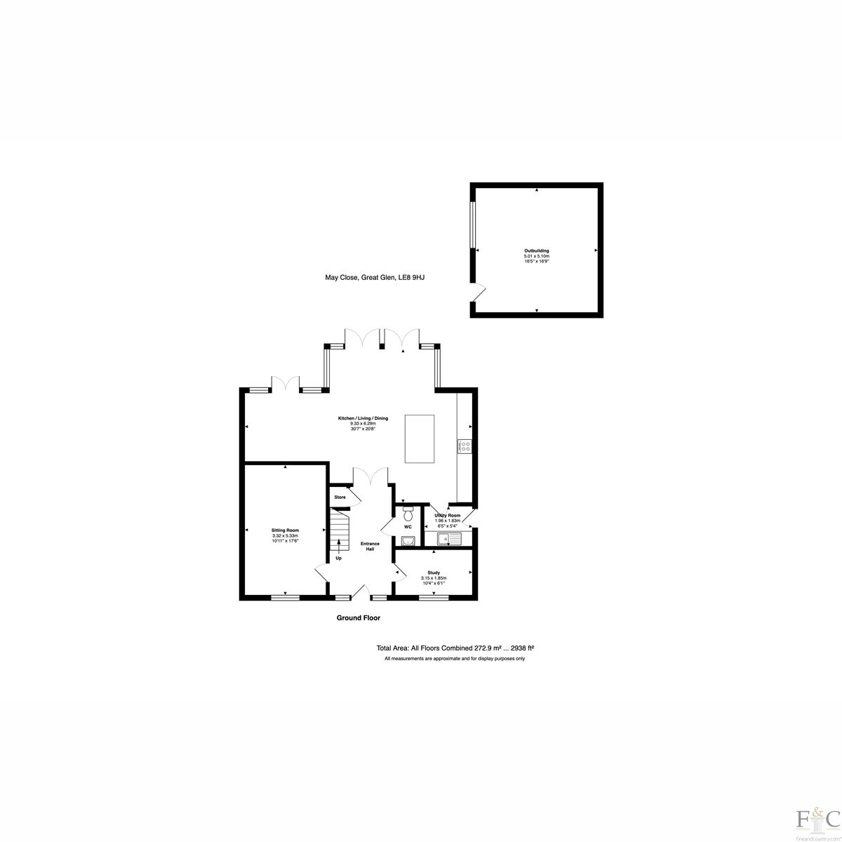 00, May Close, Leicester floorplan