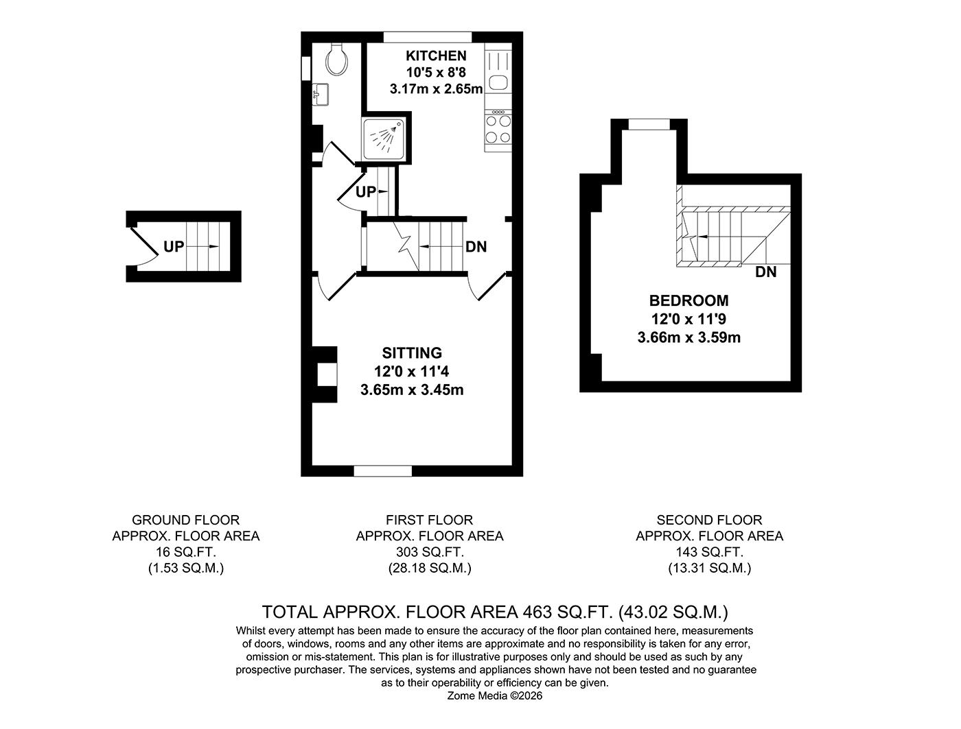 25, Commercial Road, Paddock Wood floorplan