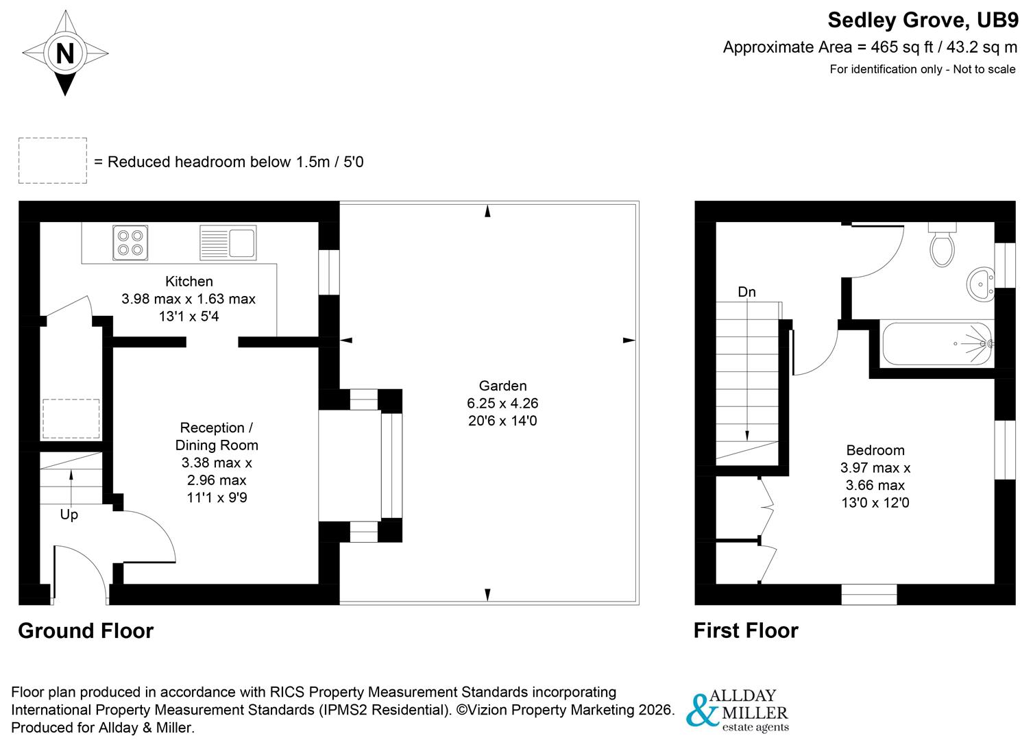 32, Sedley Grove, Harefield floorplan