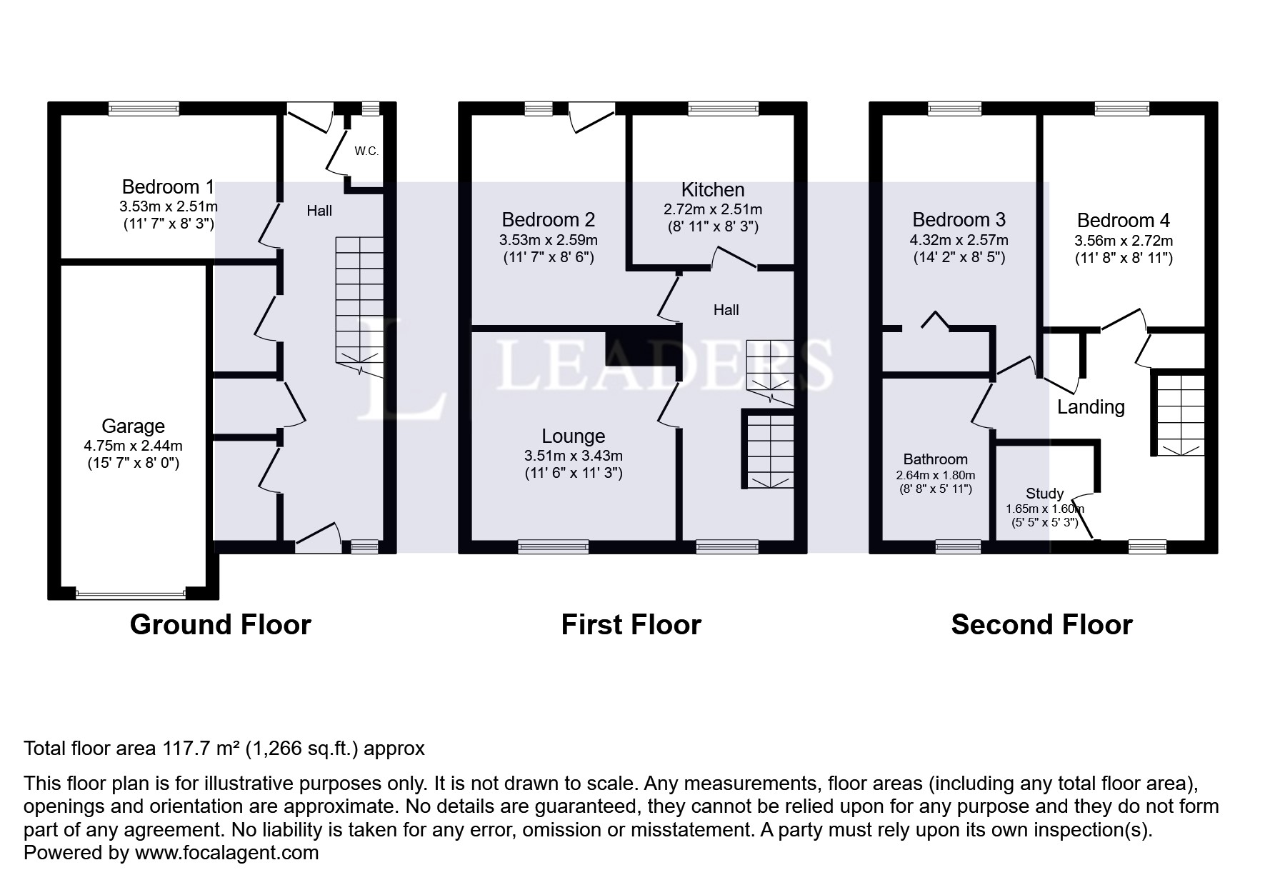 Shrubland Street, Leamington Spa floorplan