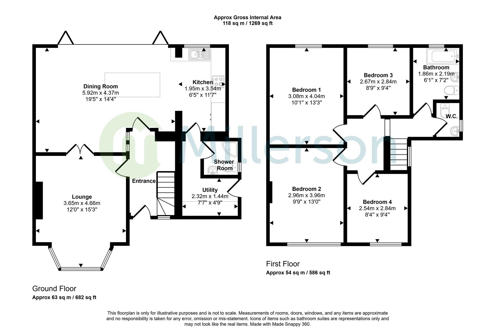 82, Henver Road, Newquay floorplan