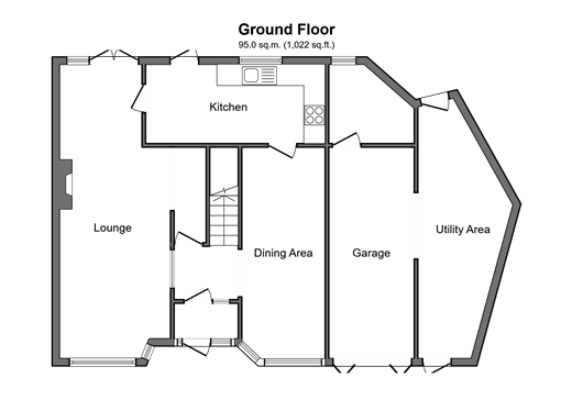 Richmond Crescent, London floorplan