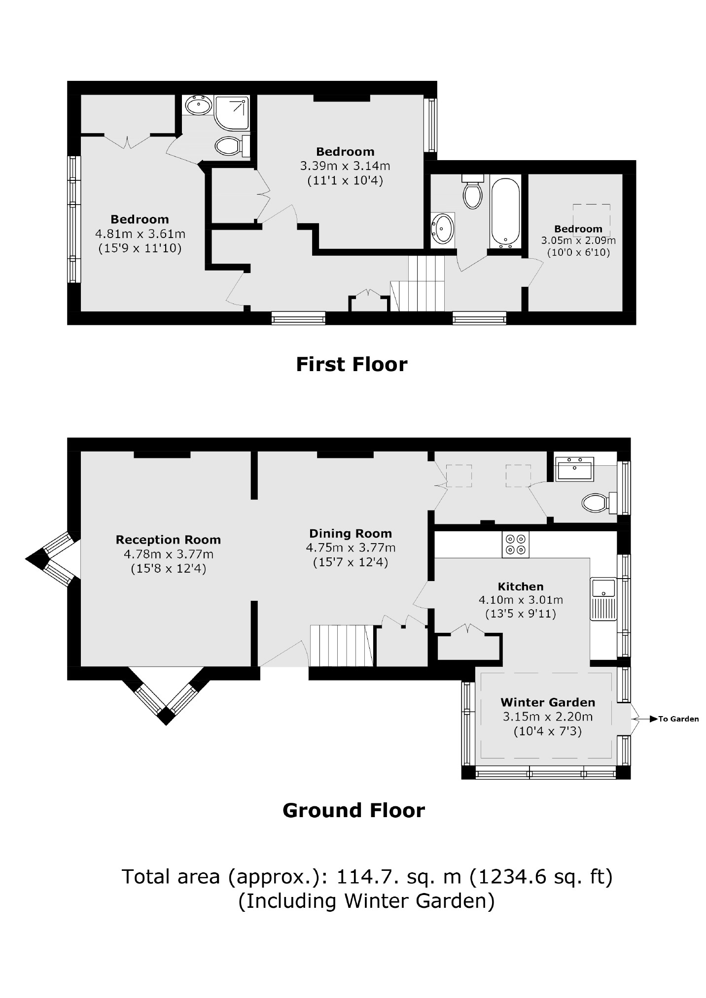 68, Kings Road, Teddington floorplan