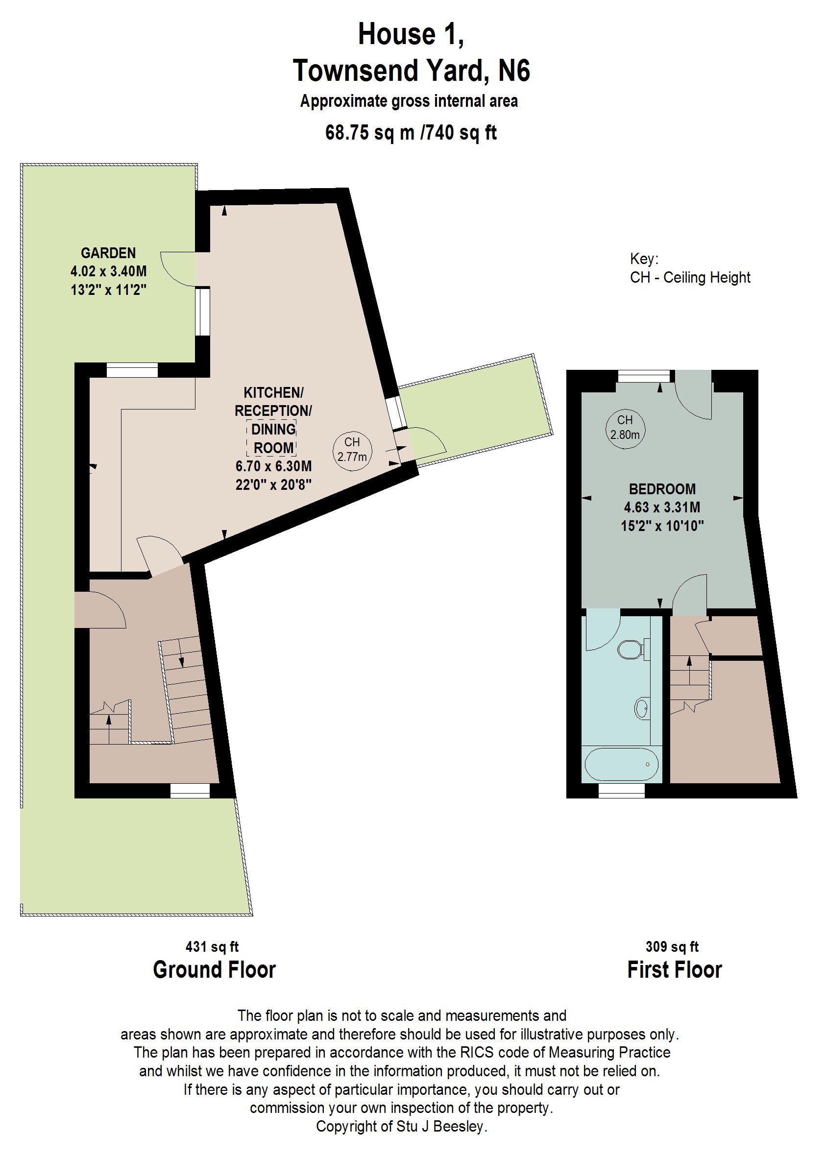 1, Townsend Yard, London floorplan