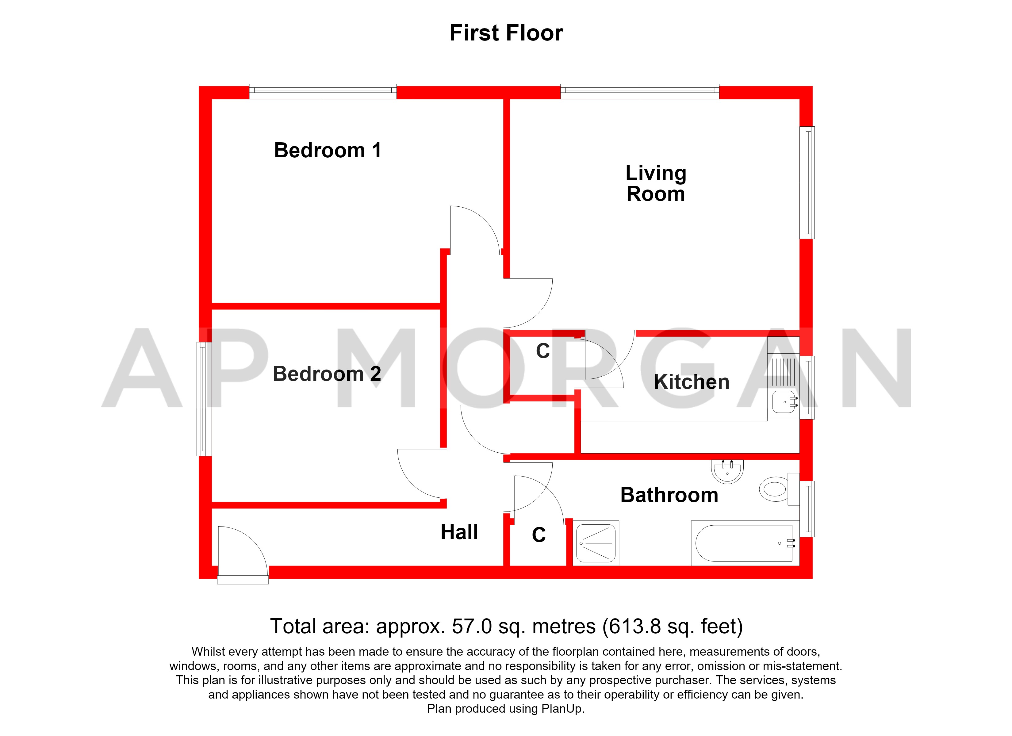 Flat 18, Birmingham floorplan