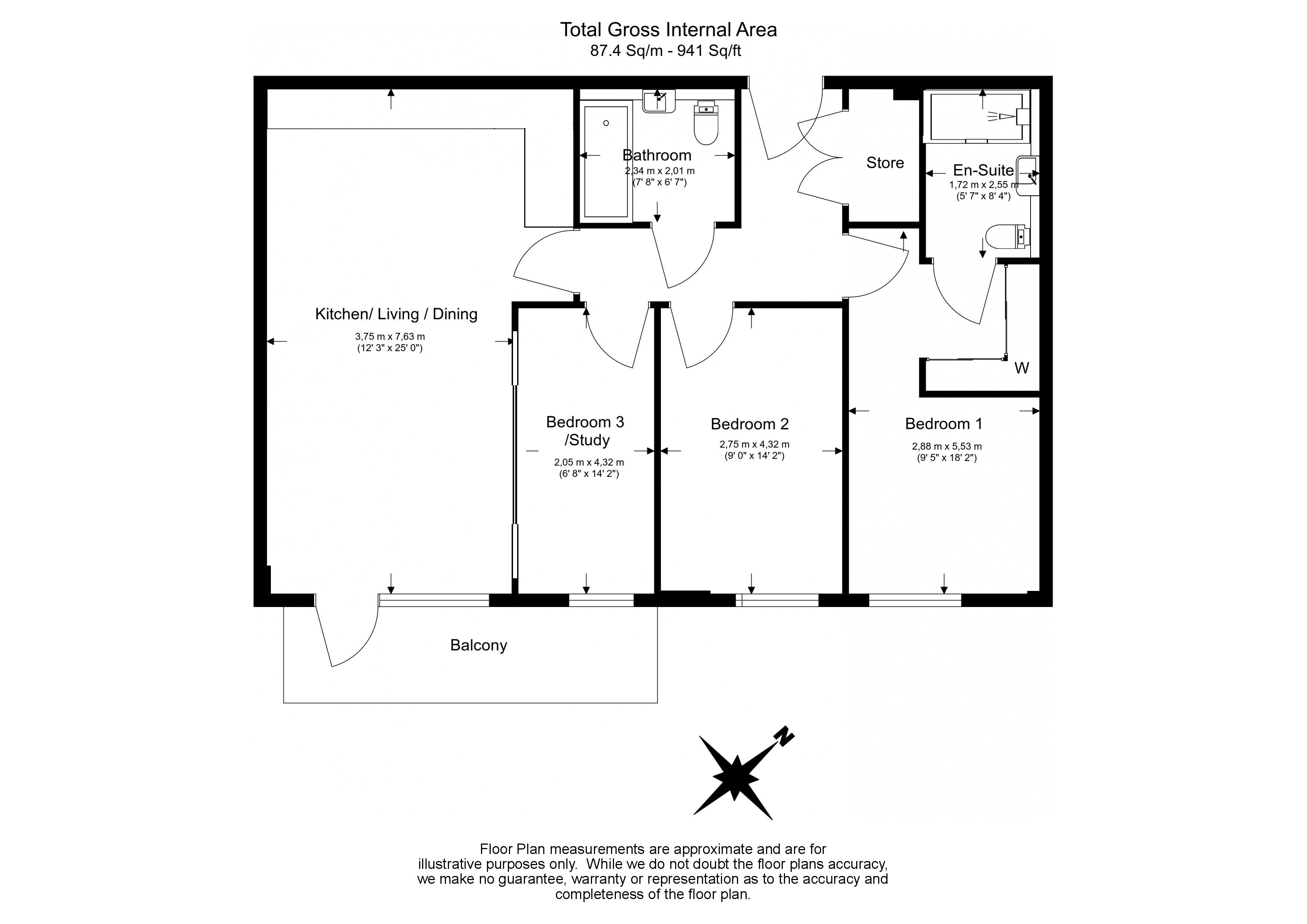 3 Bedrooms Flat to rent in Queenshurst Square, Kingston KT2