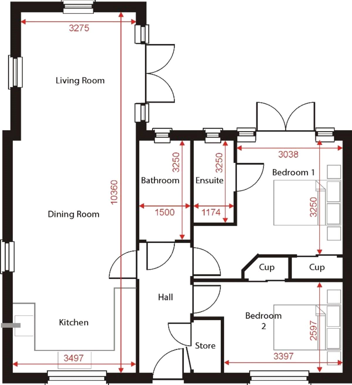 19, Nightingale Close, Woodbridge floorplan