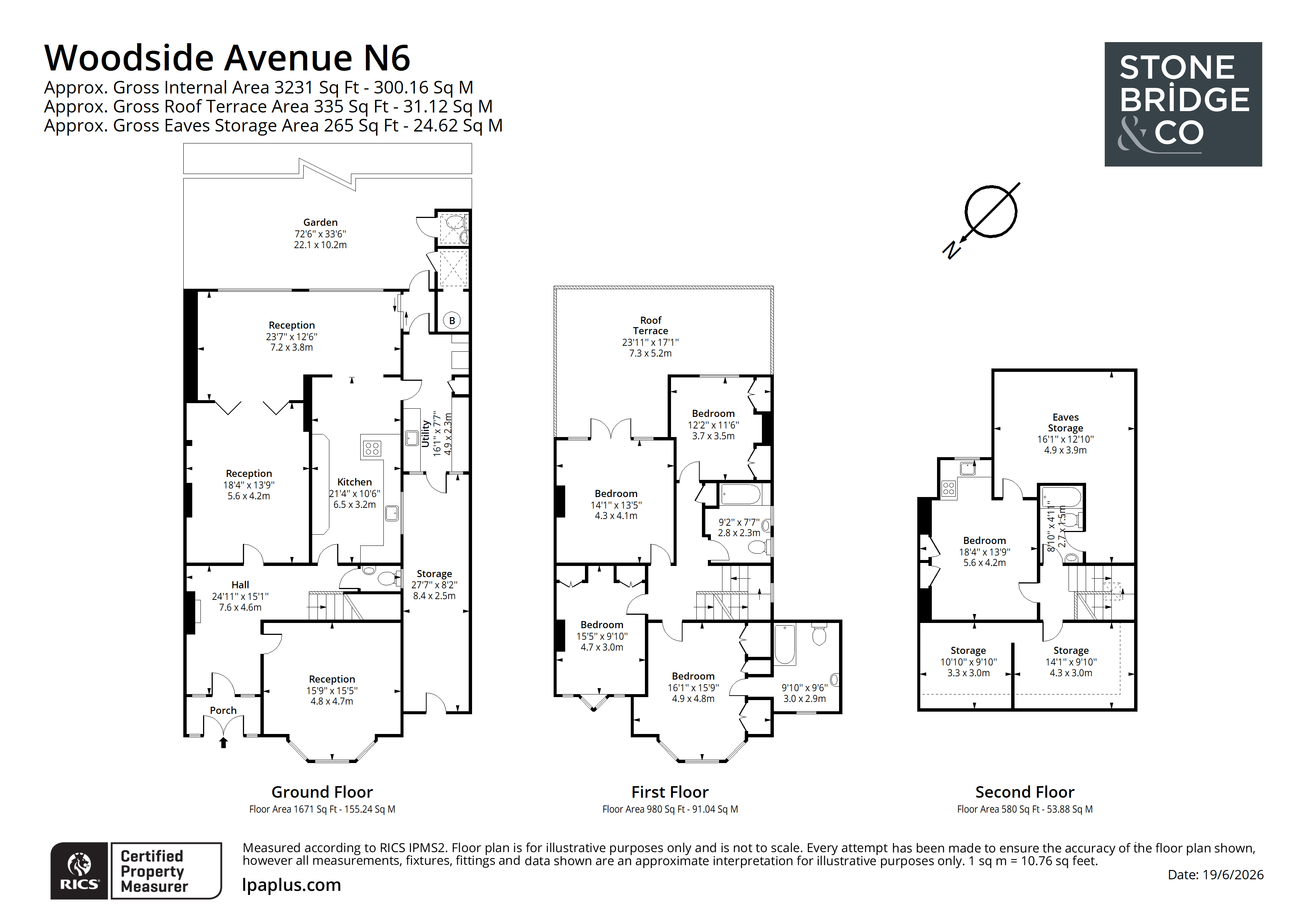 58, Woodside Avenue, London floorplan