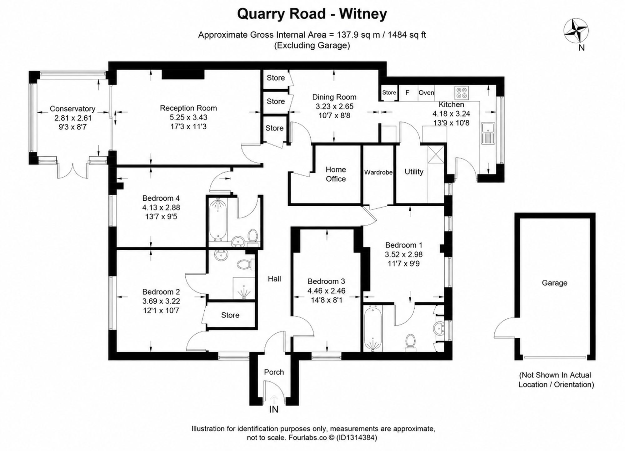 124 Quarry Road, Witney floorplan