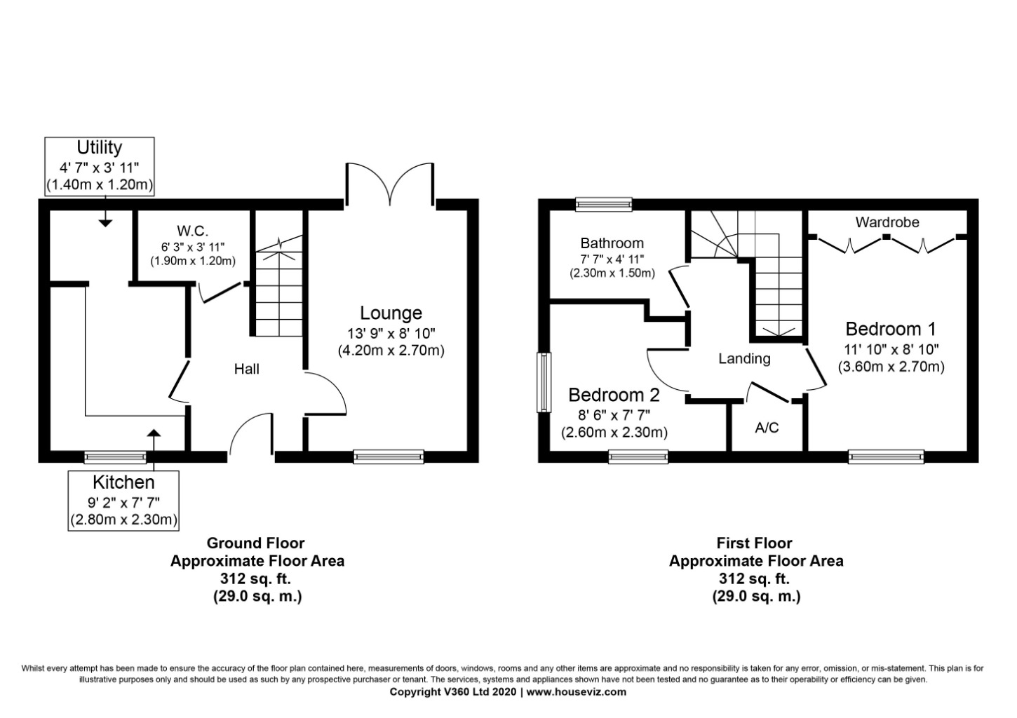 21, The Glades, Huntingdon floorplan