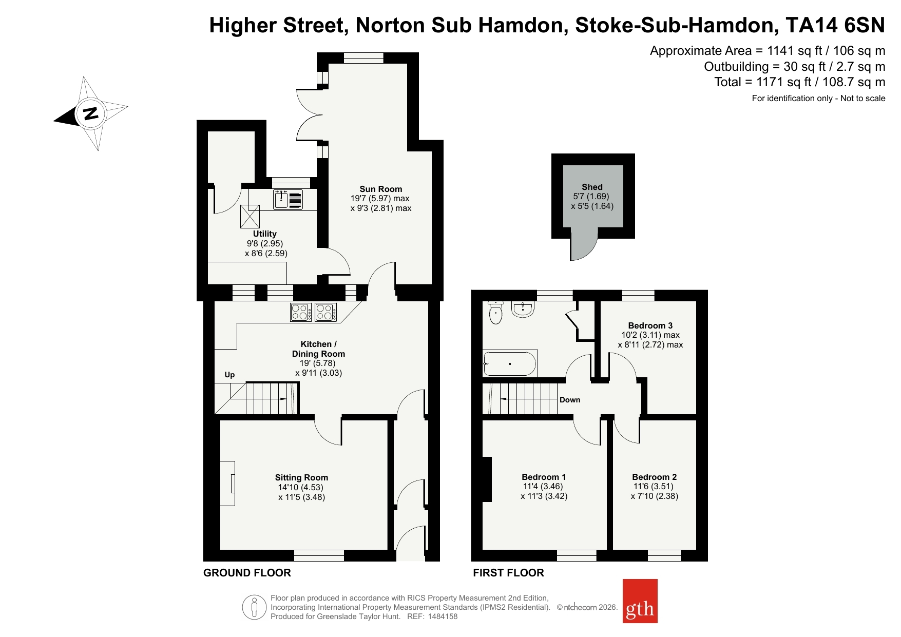 Trellis Cottage, 4, Higher Street, Stoke-Sub-Hamdon floorplan