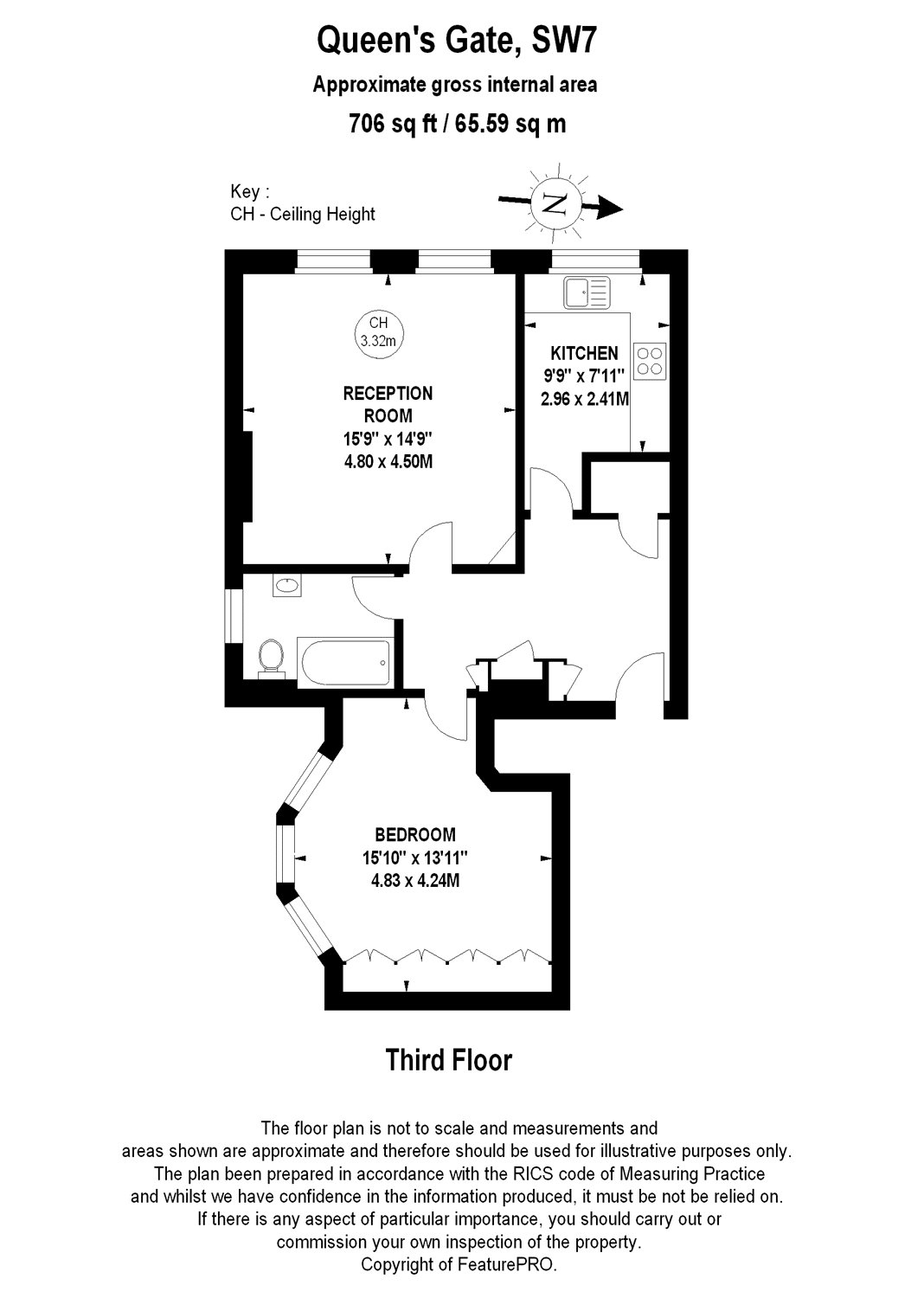 1 Bedrooms Flat to rent in Queen's Gate, South Kensington, London SW7