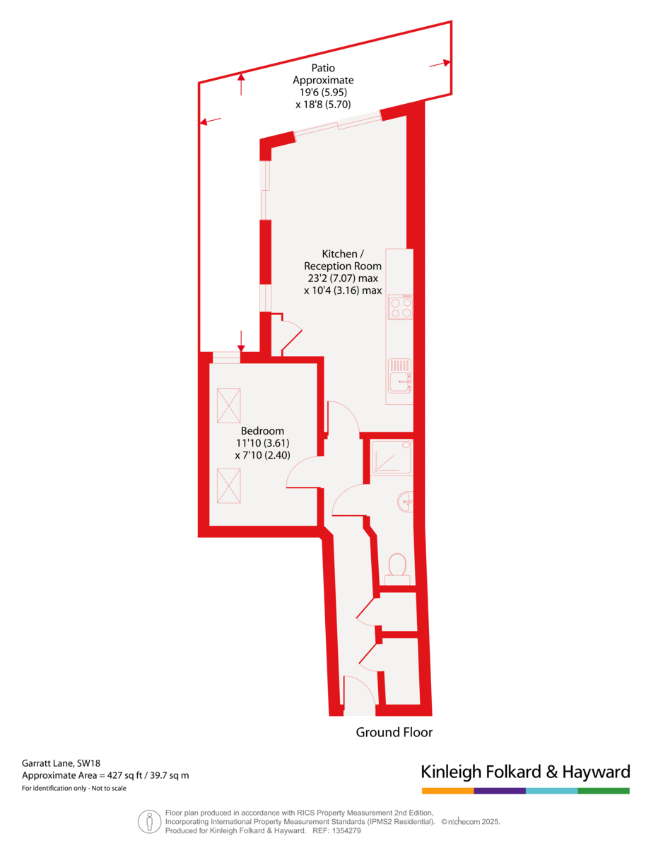 Flat 1, 195A,, Garratt Lane, London floorplan