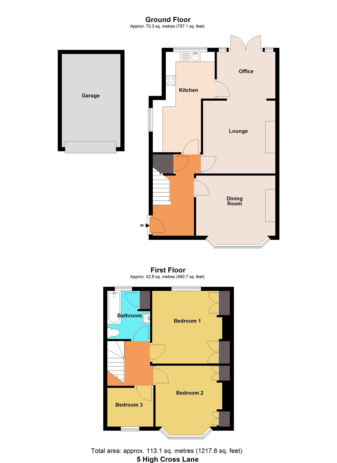 5, High Cross Lane, Newport floorplan