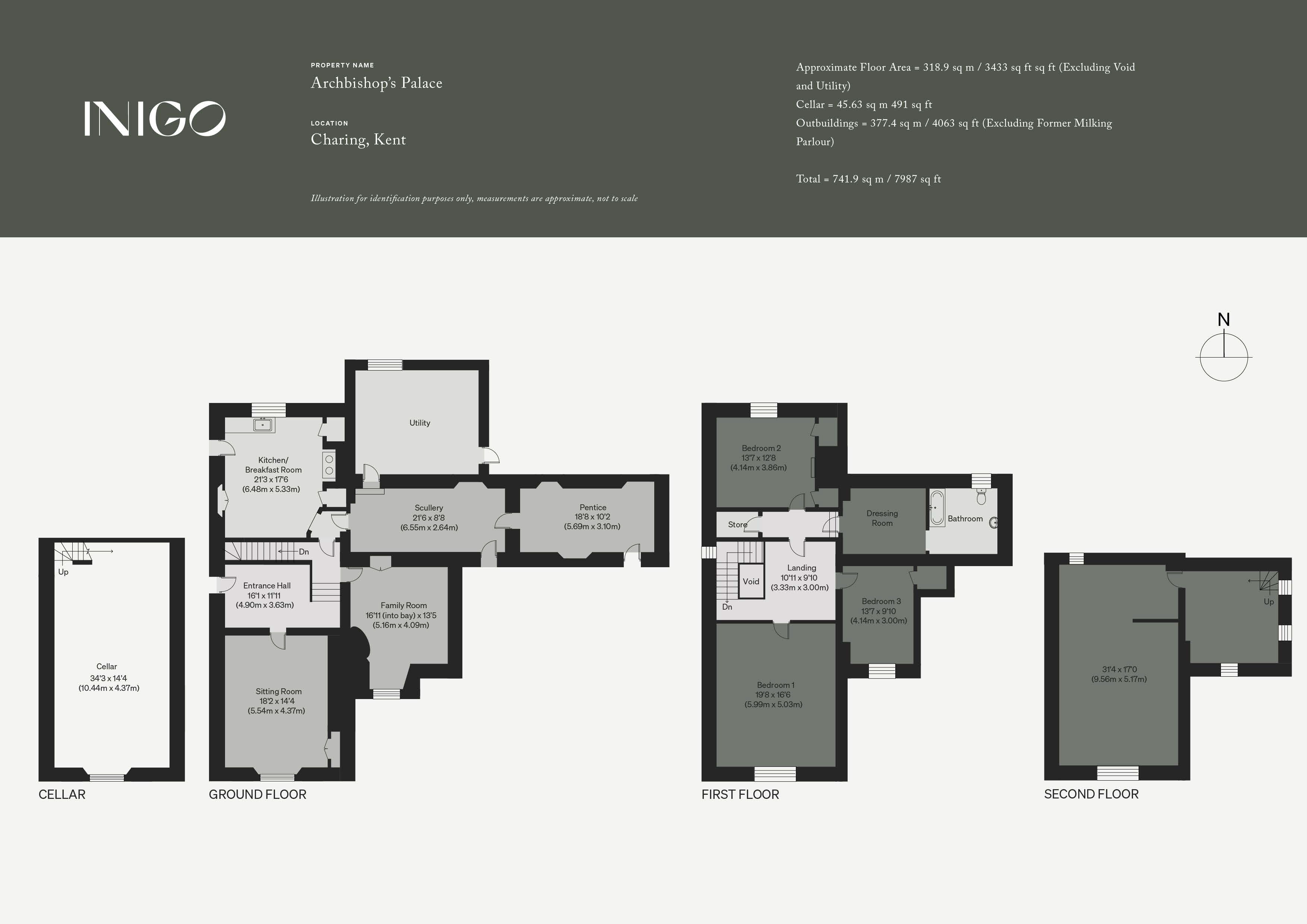 Charing Palace, Market Place, Charing floorplan