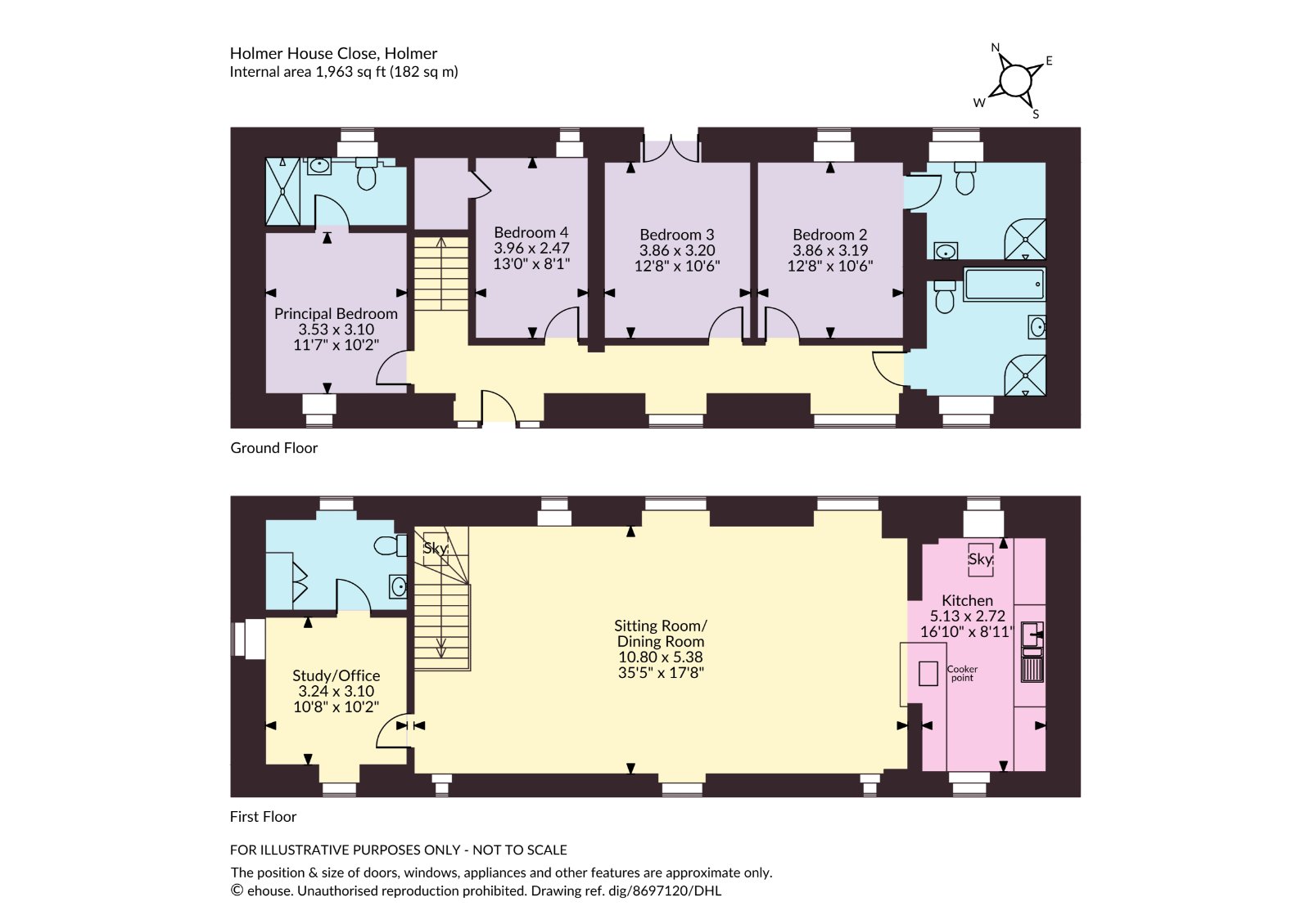 1, Holmer House Close, Hereford floorplan