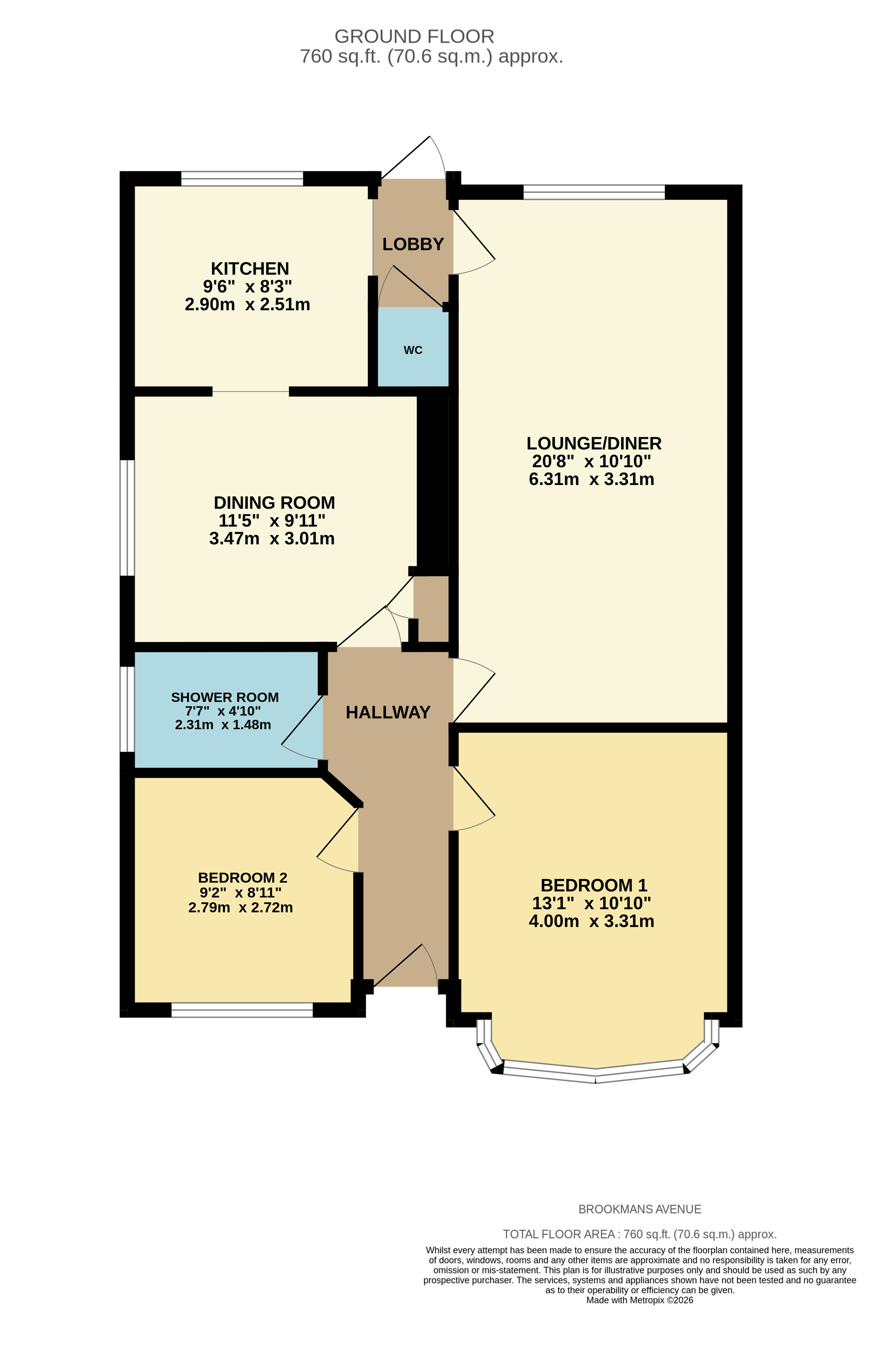 20, Brookmans Avenue, Essex floorplan