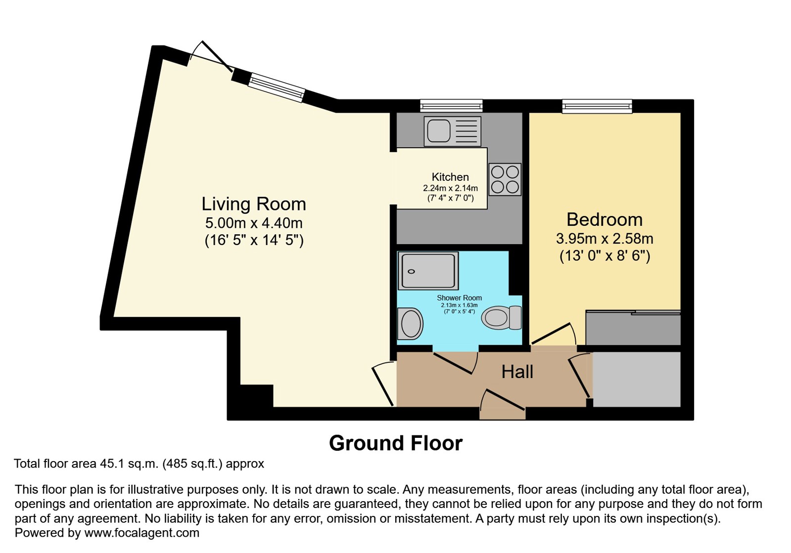 1, Trafalgar Court, Penzance floorplan