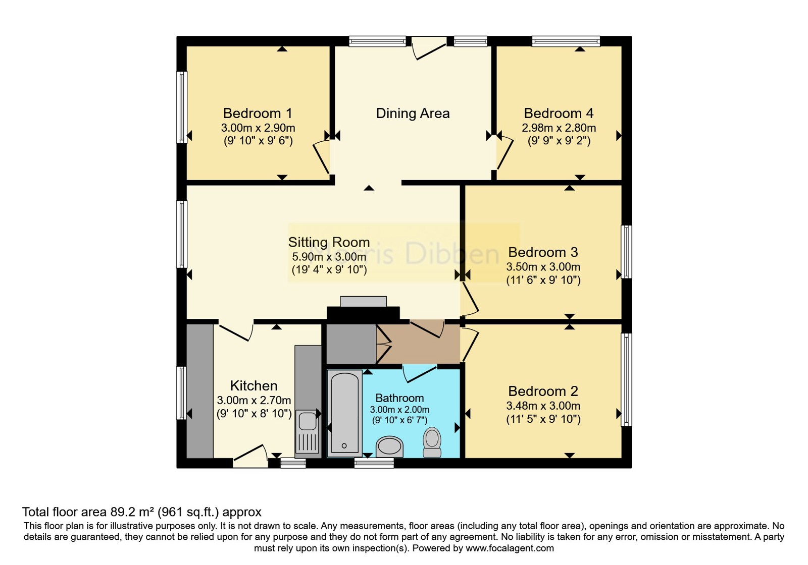 54, Wheatlands Avenue, Hampshire floorplan