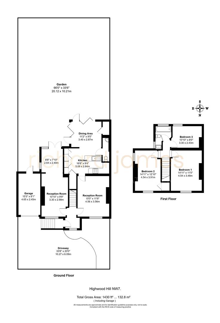 Lyncote, Highwood Hill, London floorplan