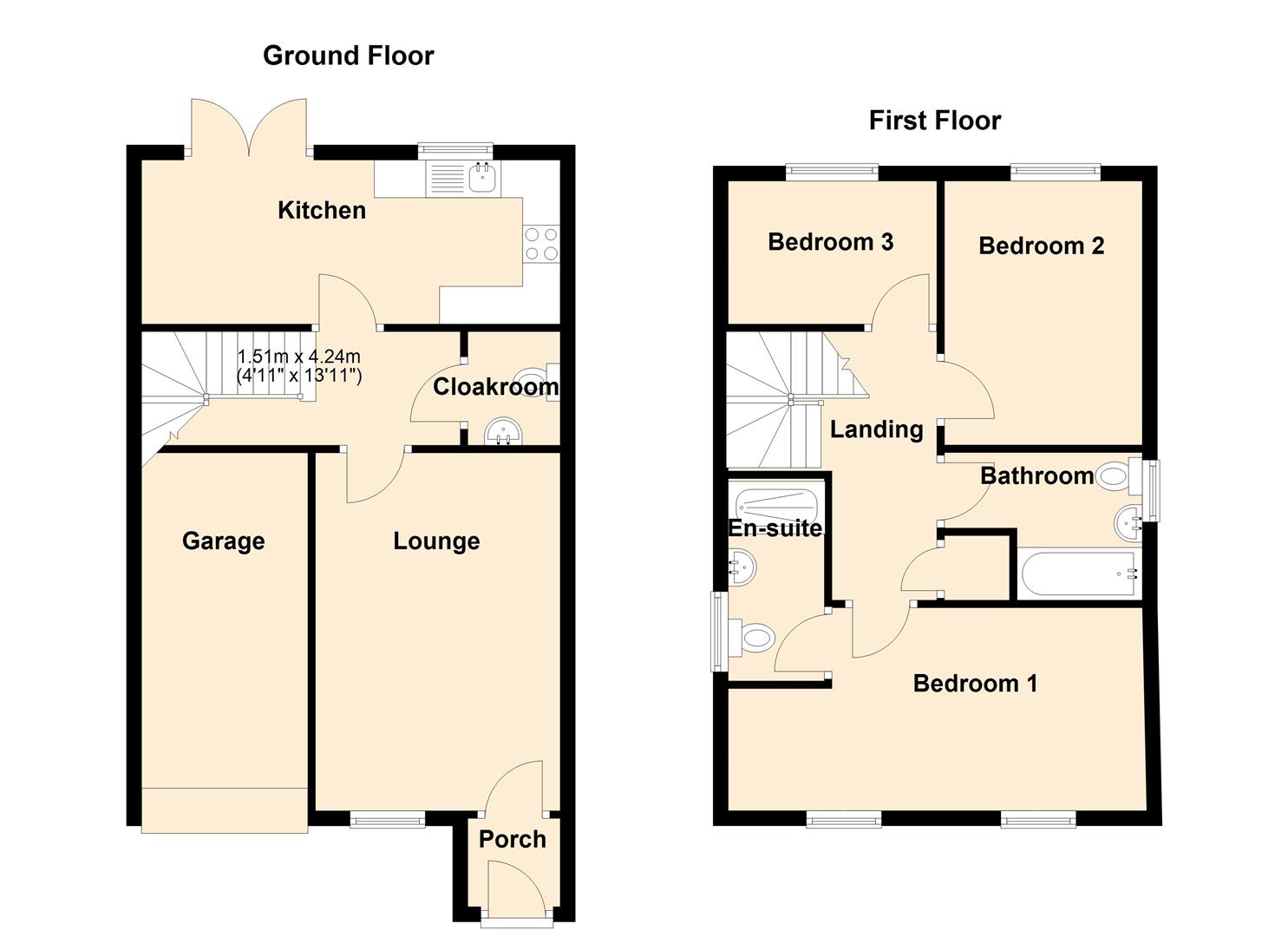 17, Ffordd Y Glowyr, Kidwelly floorplan