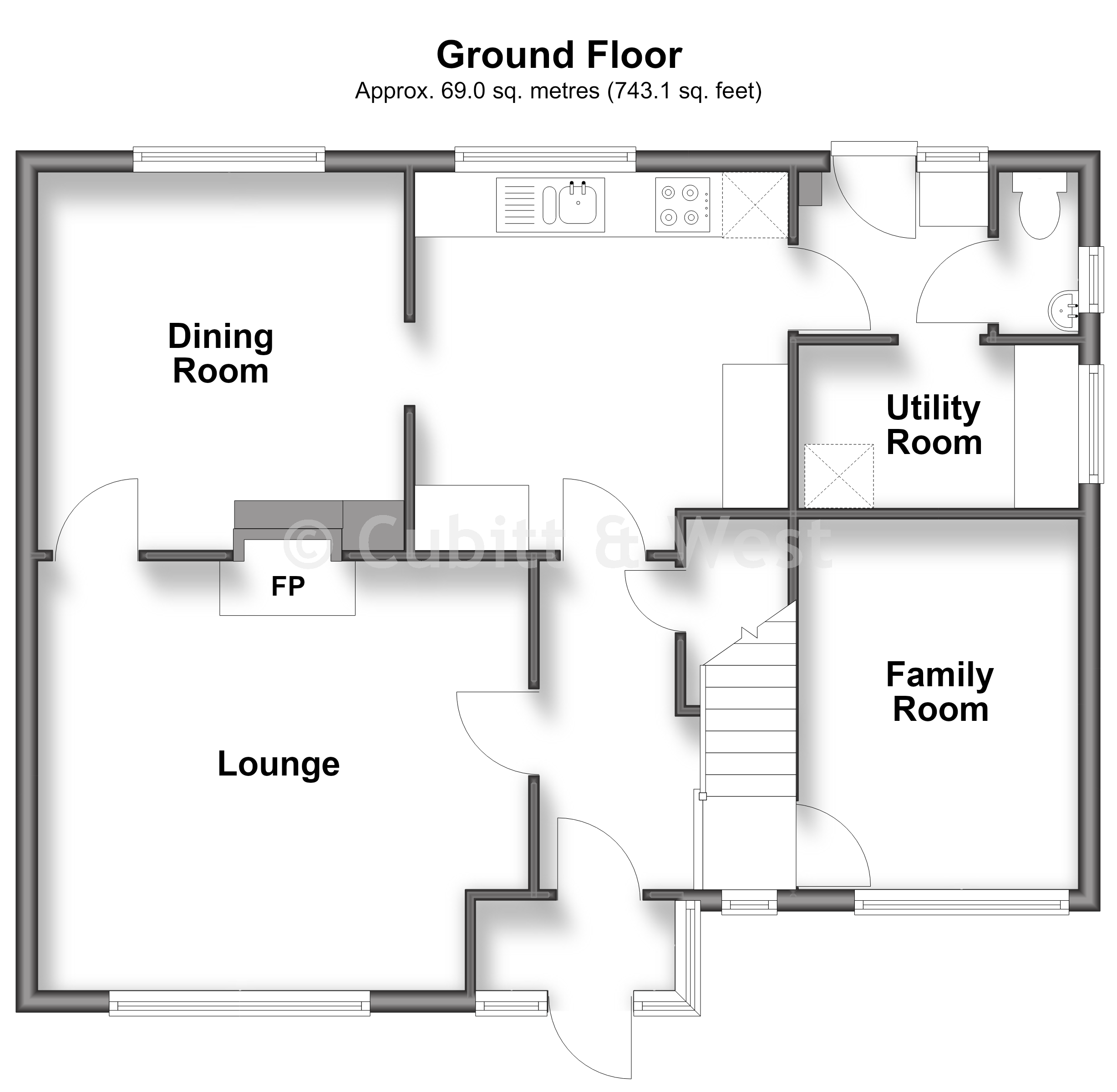 Billeen, High Street, Uckfield floorplan