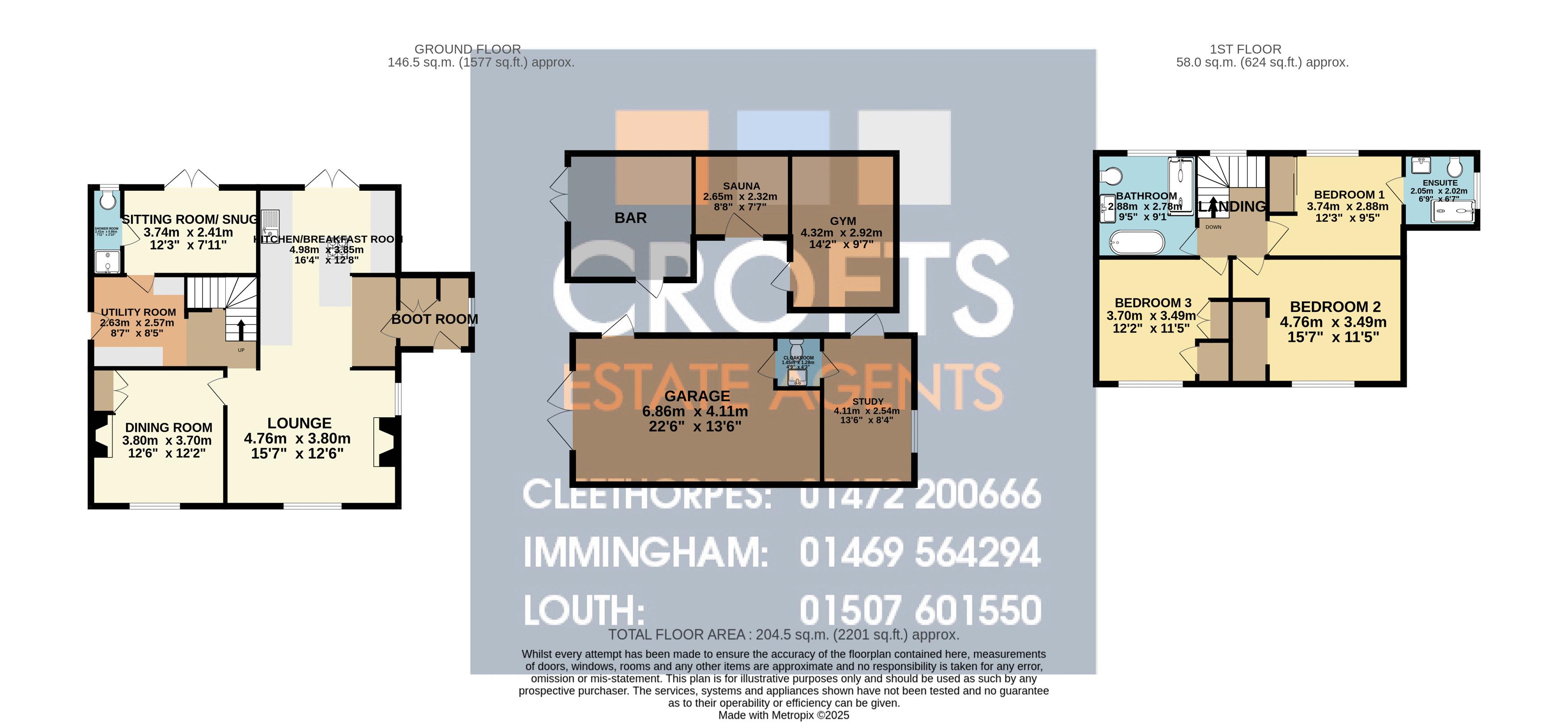 Paulzanne, Bank End, North Somercotes floorplan