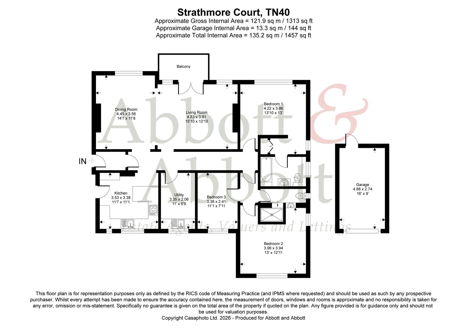 5 Strathmore Ct, De La Warr Parade, Bexhill-On-Sea floorplan