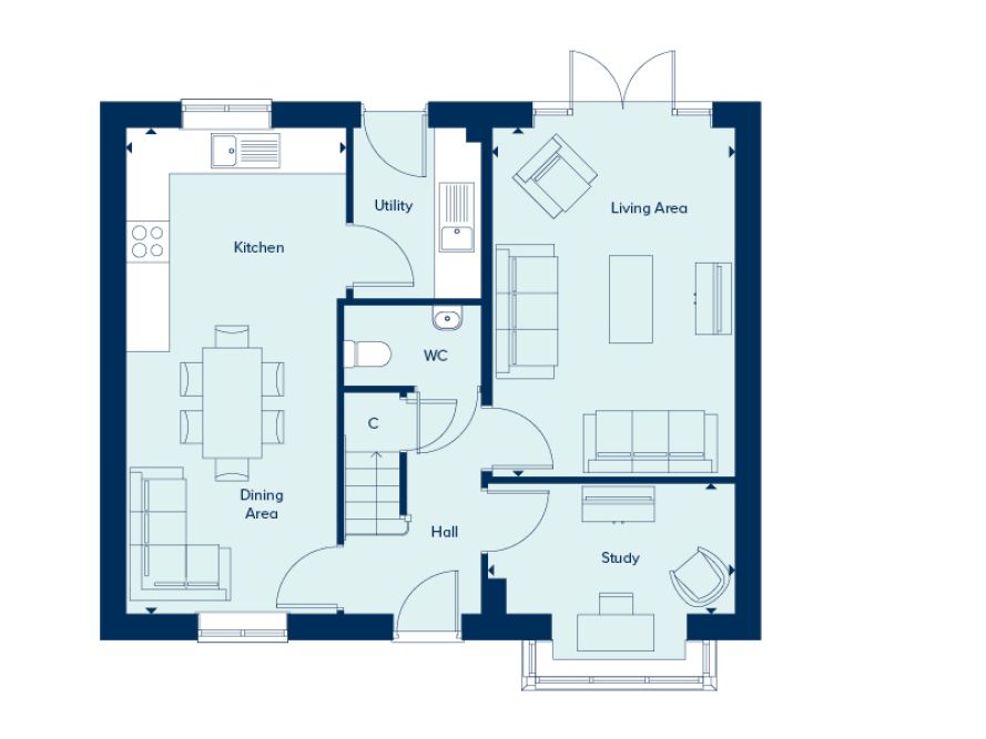 25, Crossley Lane, Huddersfield floorplan