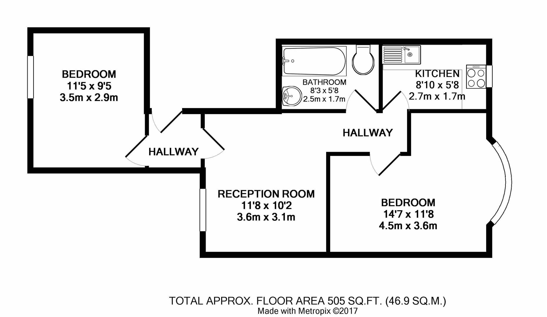 2 Bedrooms Flat to rent in London Road, Twickenham TW1